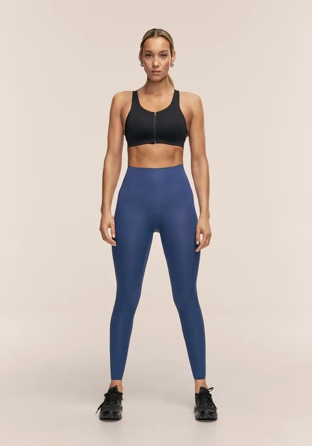 Casall Silhouette High Waist Tights leggings blu compressione