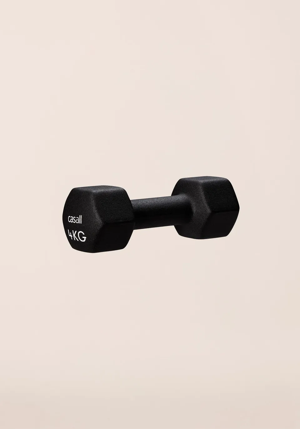 Casall Classic Dumbbell manubrio 4 kg nero/bianco neoprene