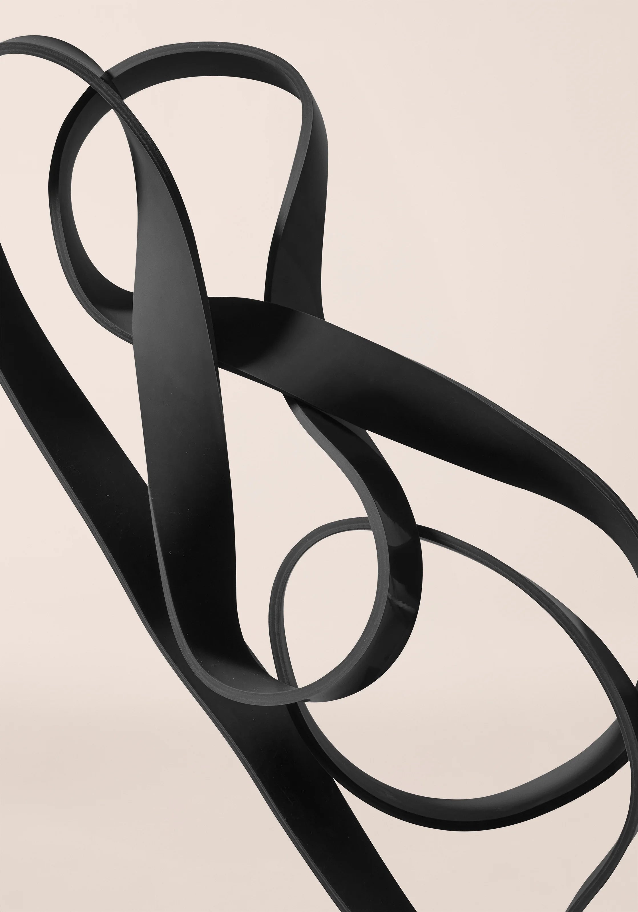 Casall Long Rubber Band Hard banda elastica nera resistenza forte