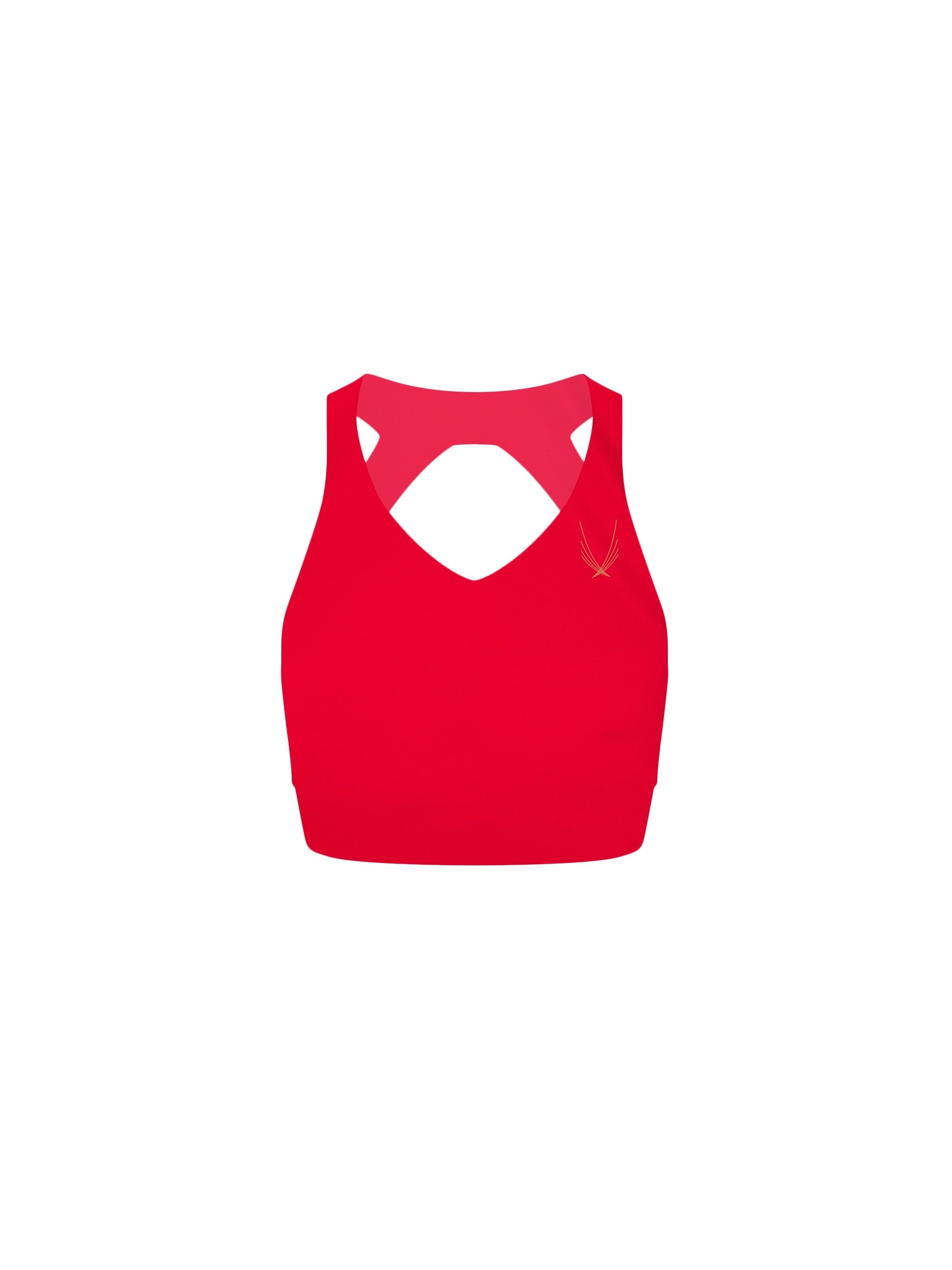 Lucas Hugh Dynamo Reggiseno Sportivo Rosso traspirante