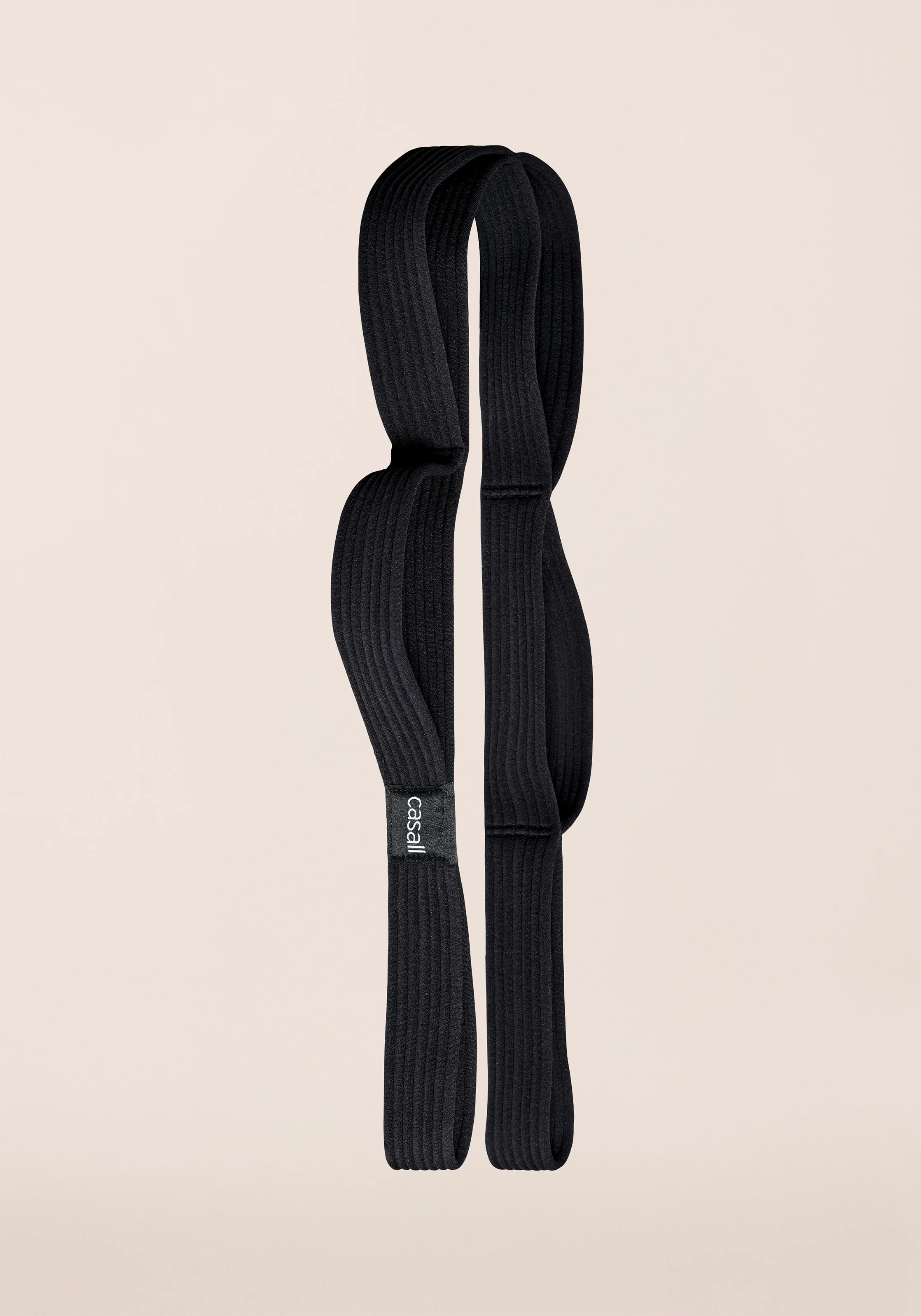Casall Stretchy Cinghia Yoga Nera elastica con cappi