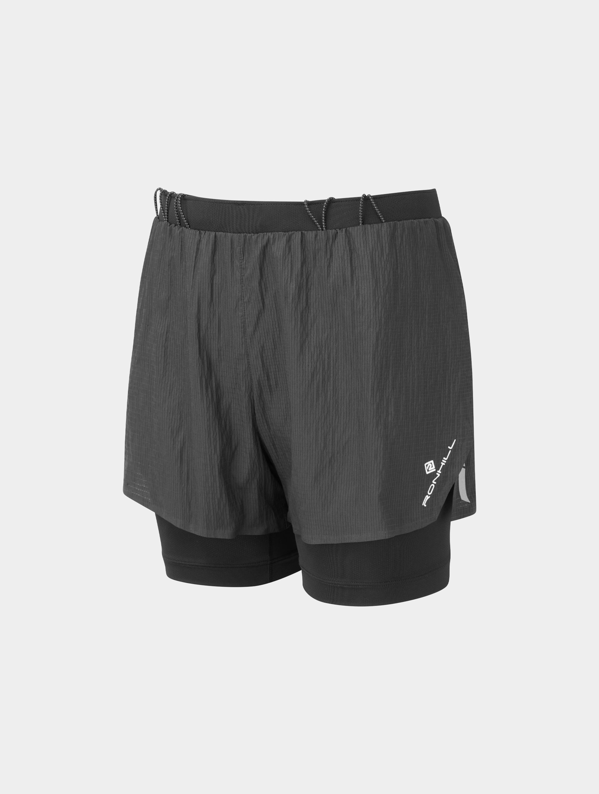 Ronhill Tech Race Twin Short pantaloncini gara donna neri leggeri