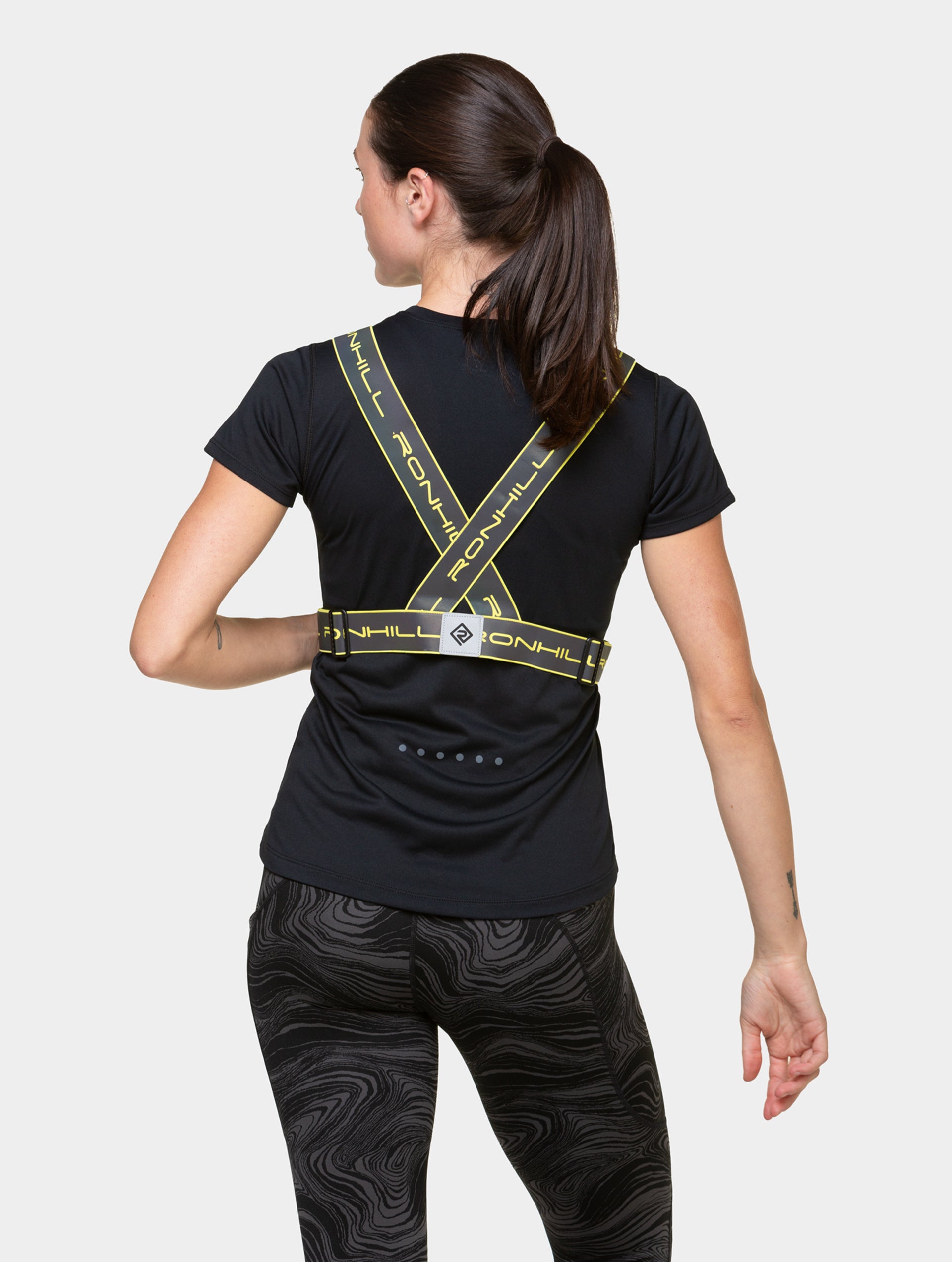 Ronhill Reflect cintura running riflettente gialla