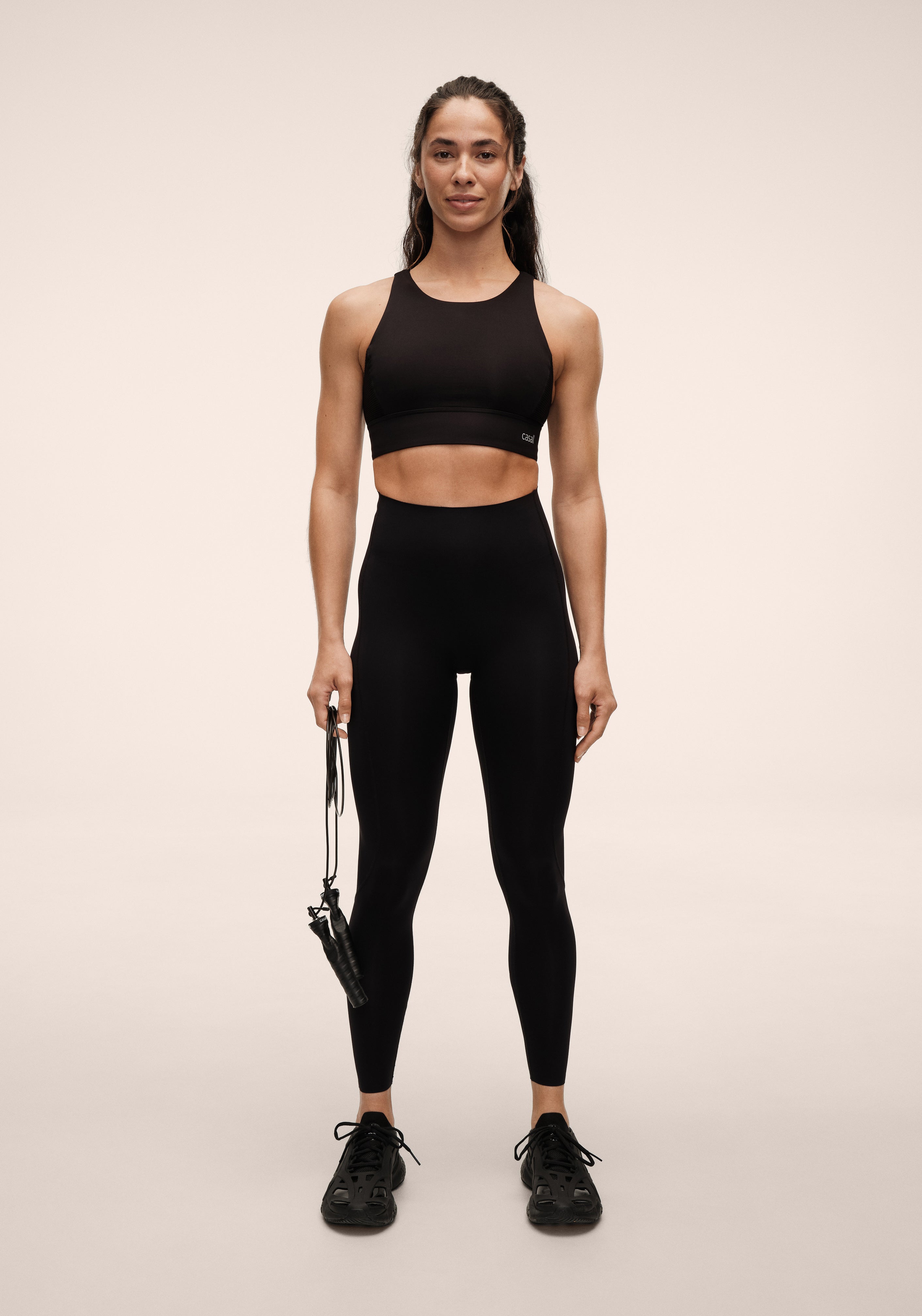 Casall Silhouette High Waist Tights leggings neri shaping