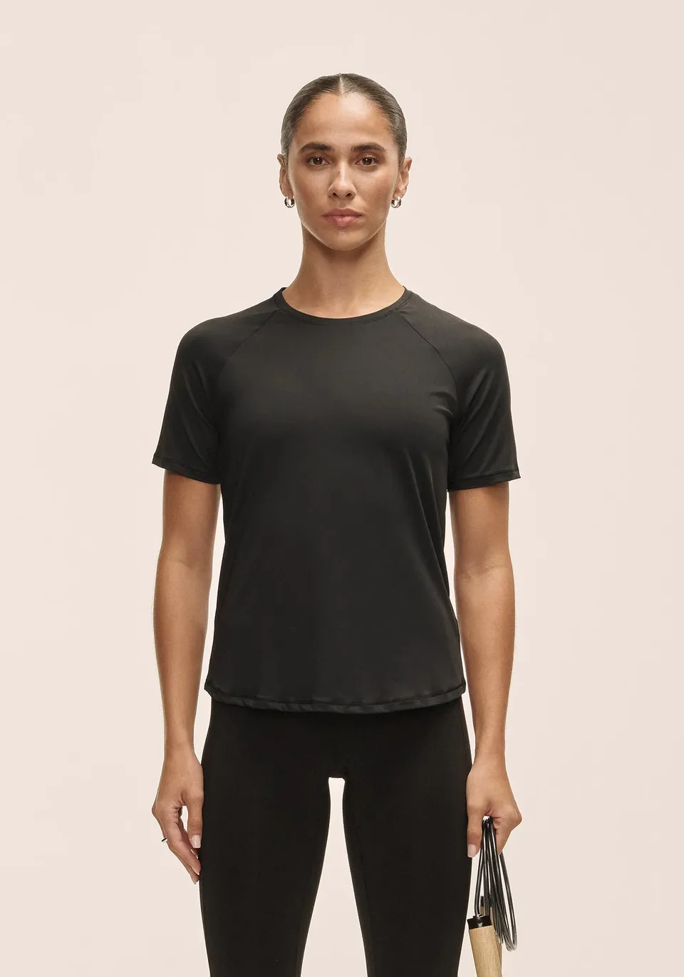 Casall Essential Tee t-shirt tecnica nera traspirante