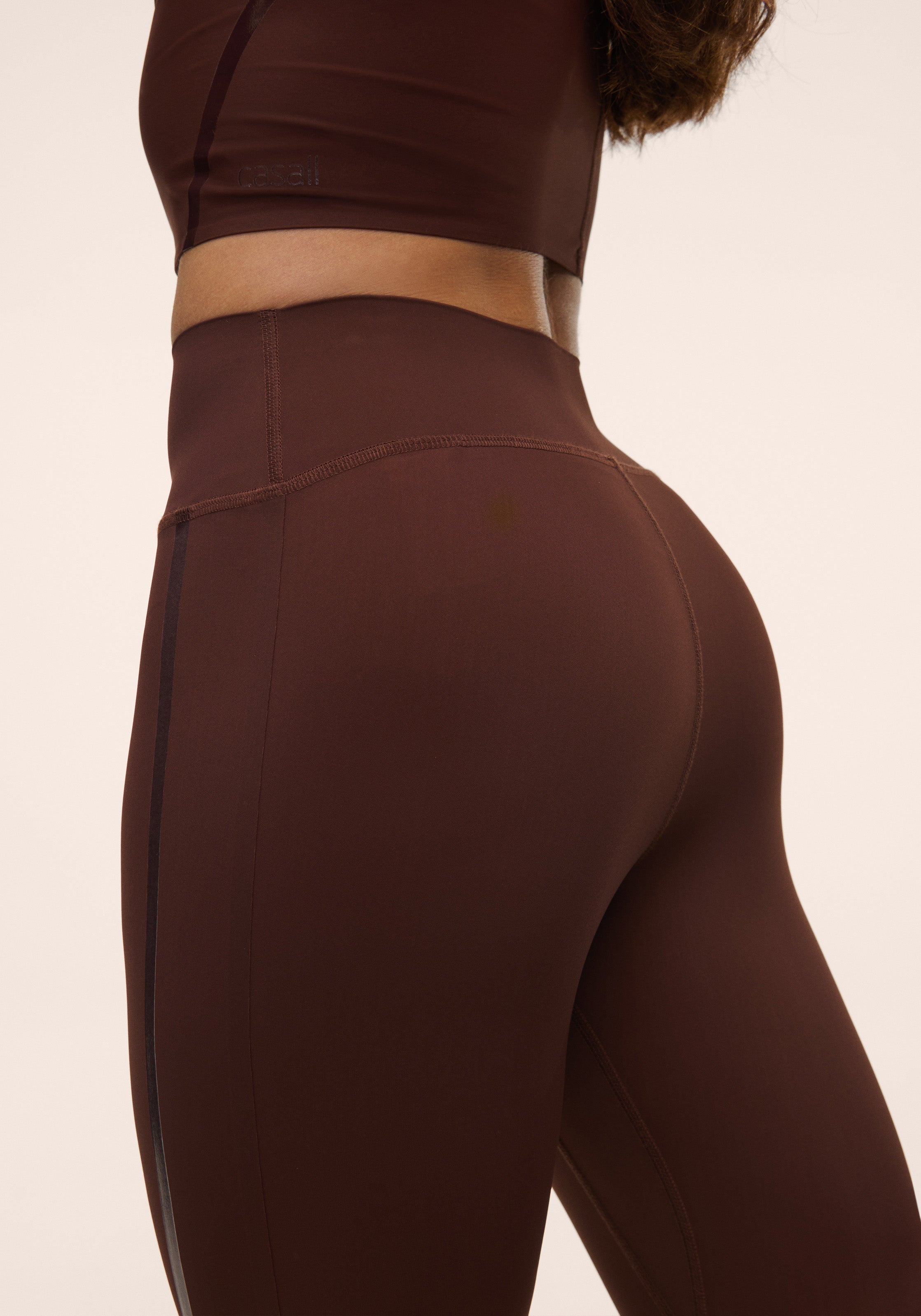 Casall Sculpture 3.0 leggings vita alta marrone shaping