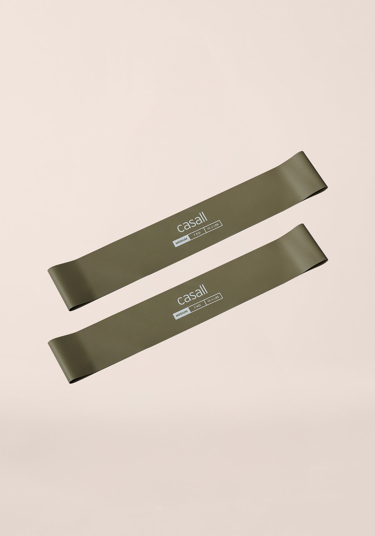 Casall Rubber Band Elastici Medi Verdi 2 Pezzi Lattice