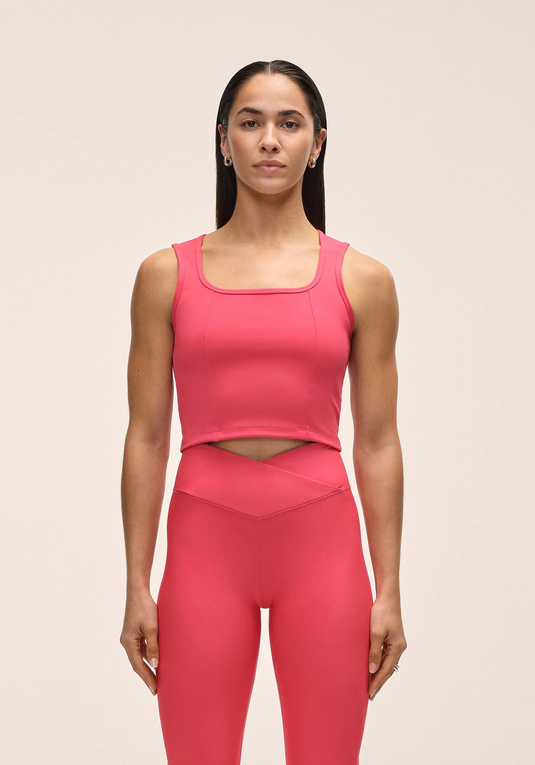 Casall Edge Crop Top crop top rosa vestibilità regolare