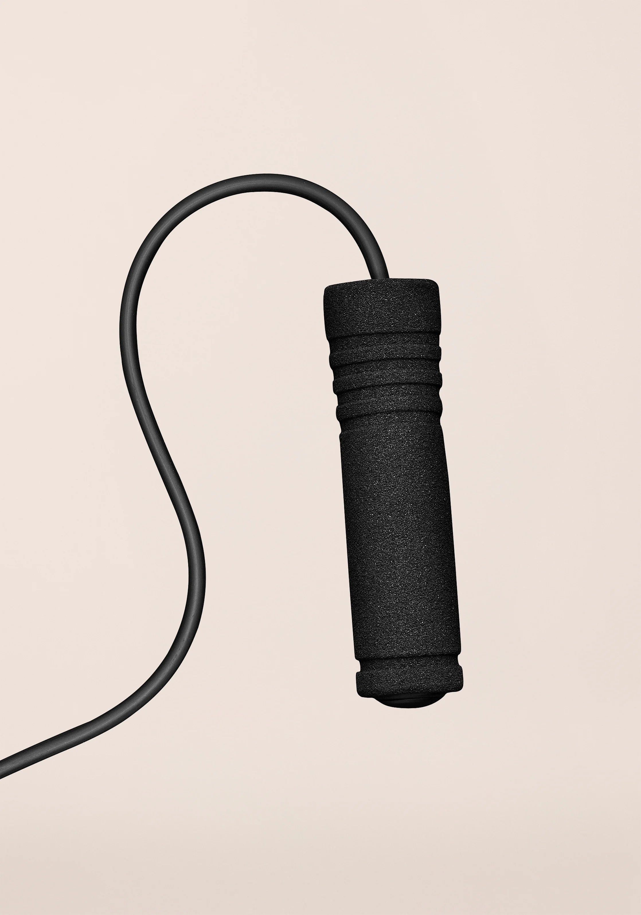 Casall Jump Rope corda per saltare manici foam nero
