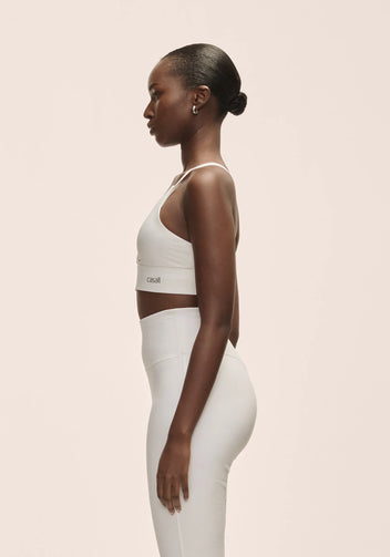 Casall Wrap Sports Bra reggiseno bianco sostegno leggero
