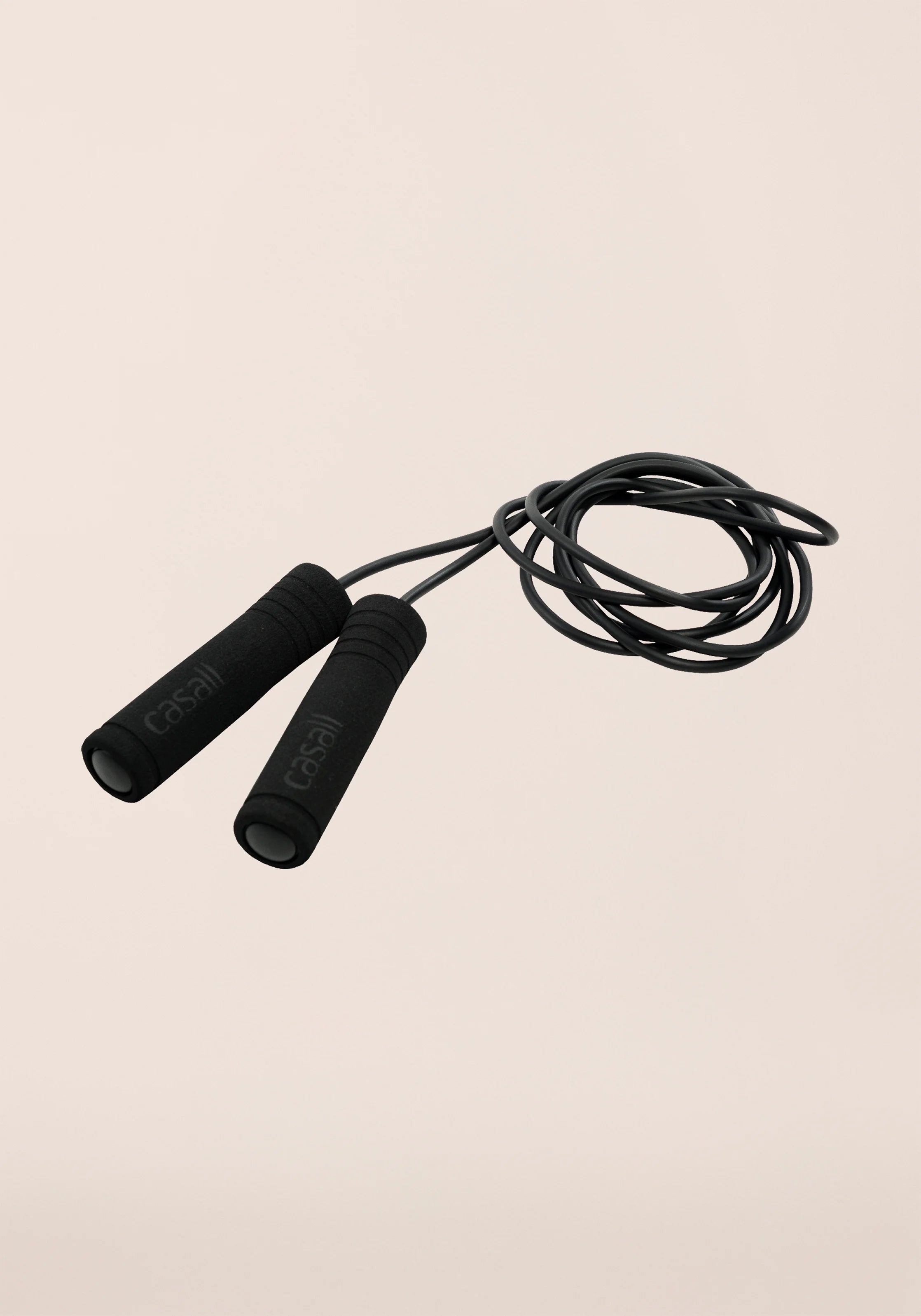 Casall Jump Rope corda per saltare manici foam nero