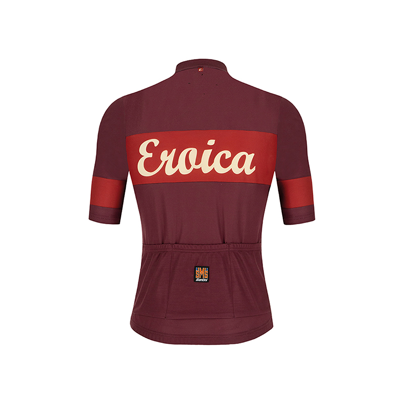 L'Eroica Ruby maglia ciclismo lana bordeaux