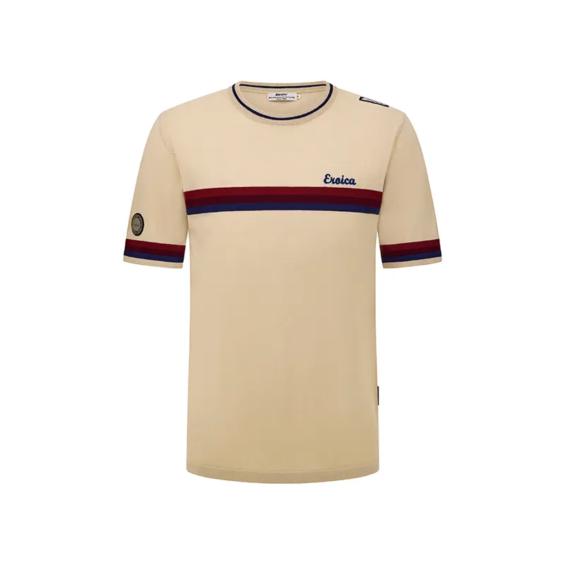 L'Eroica Timo t-shirt viscosa jacquard slim