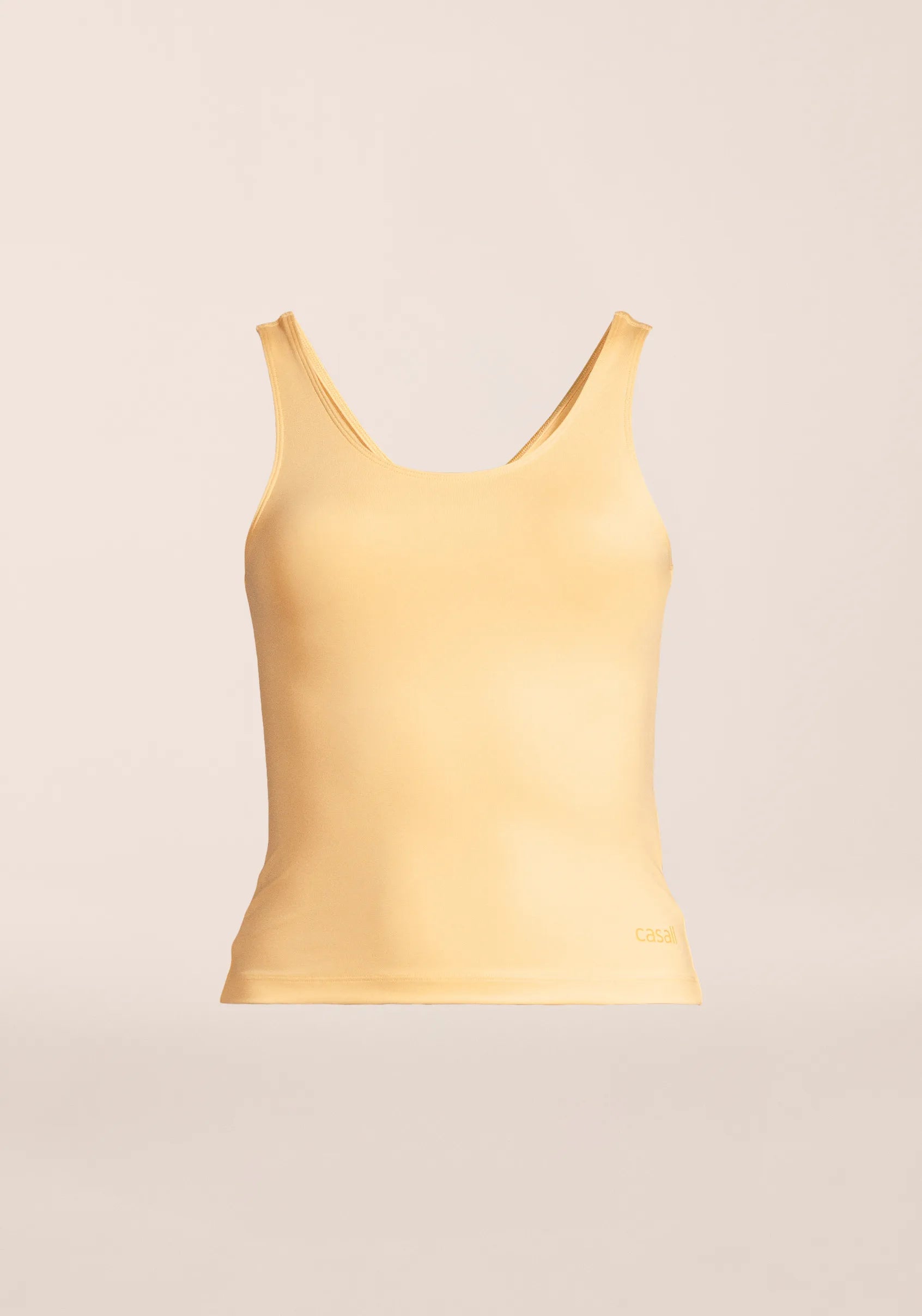 Casall Scoop Tank top yoga donna Soul Yellow leggero