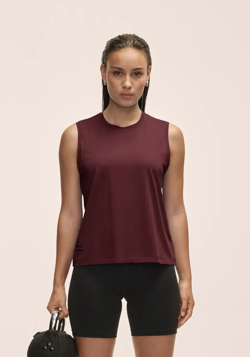 Casall Graphic Tank canotta cherry moon traspirante