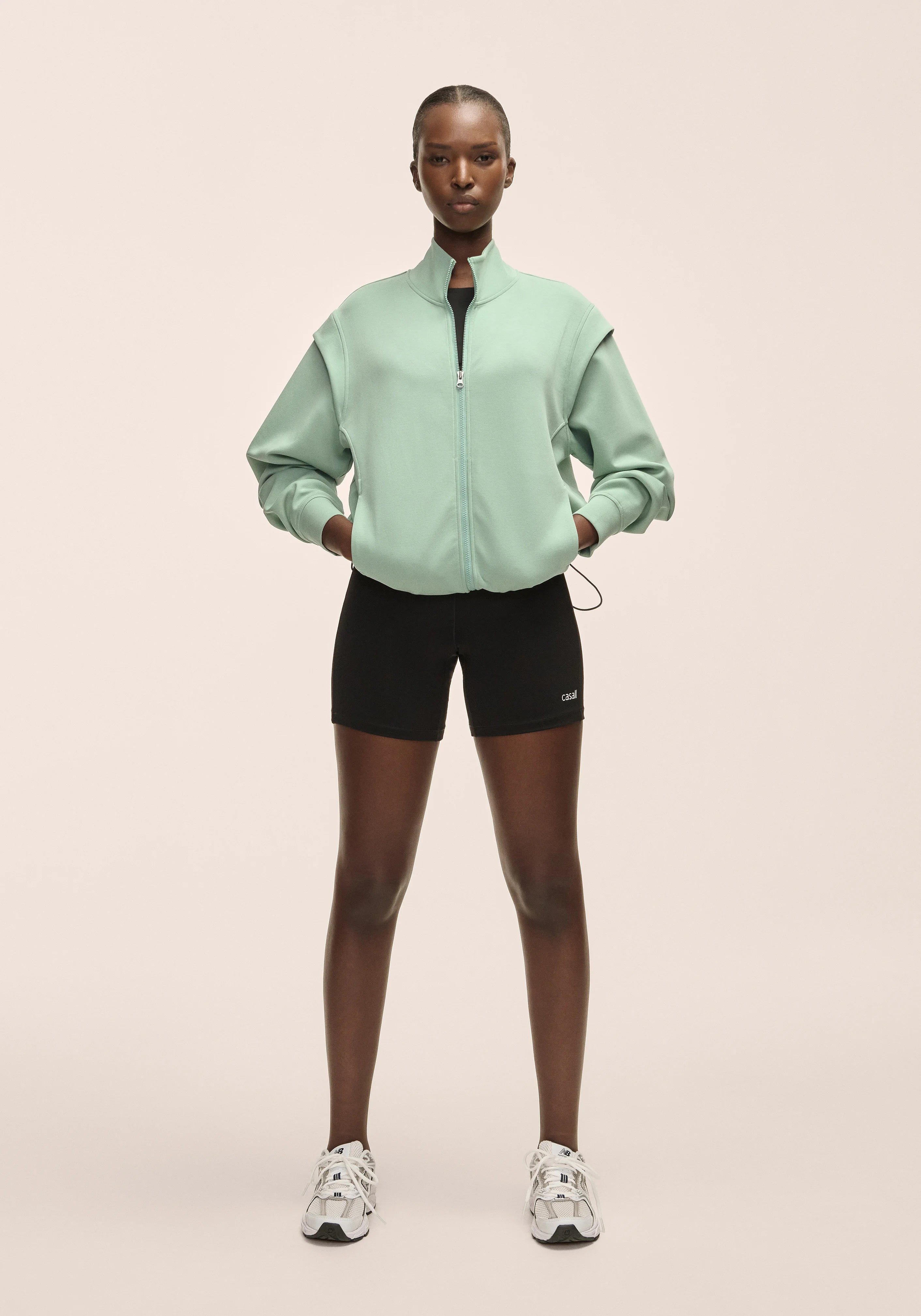 Casall Ultra High Waist Hot Pant shorts neri vita alta