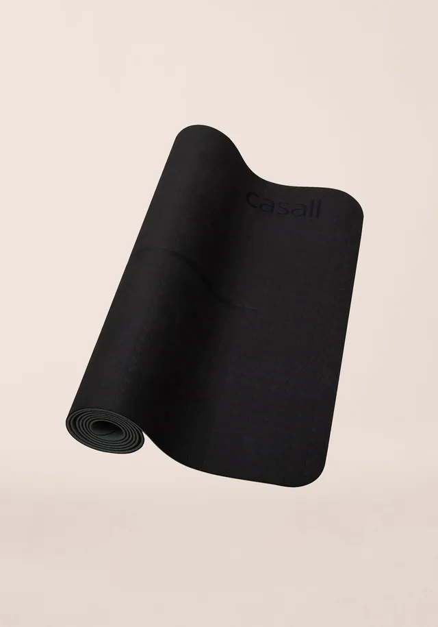 Casall Yoga Mat Position 4mm tappetino Black Grey ammortizzato