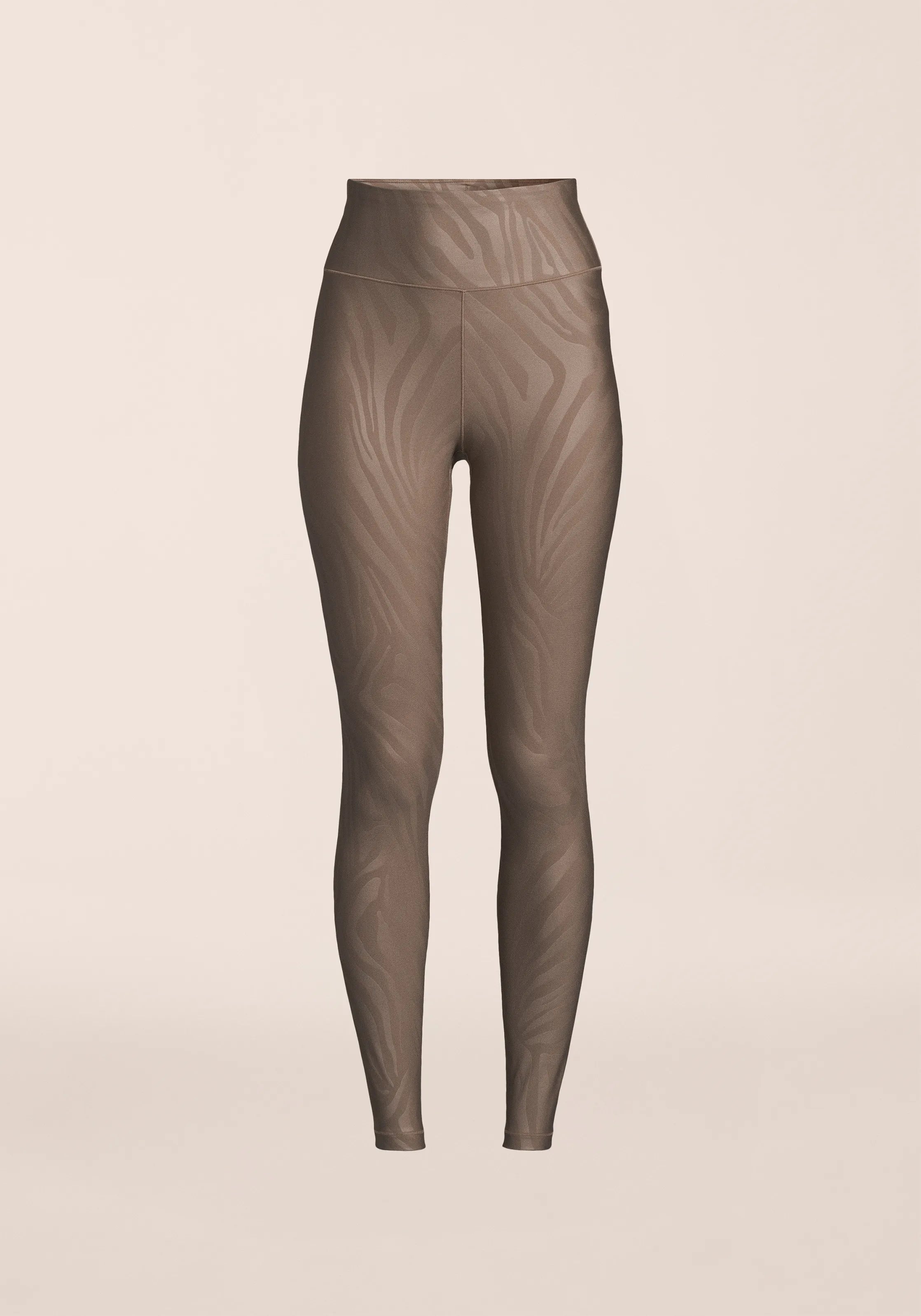 Casall Heat Printed High Waist Tights leggings Zebra Khaki traspirante