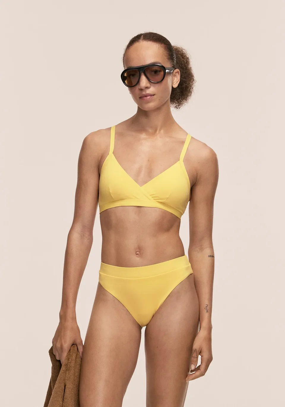 Casall Overlap top bikini Sunflower con UV 50+