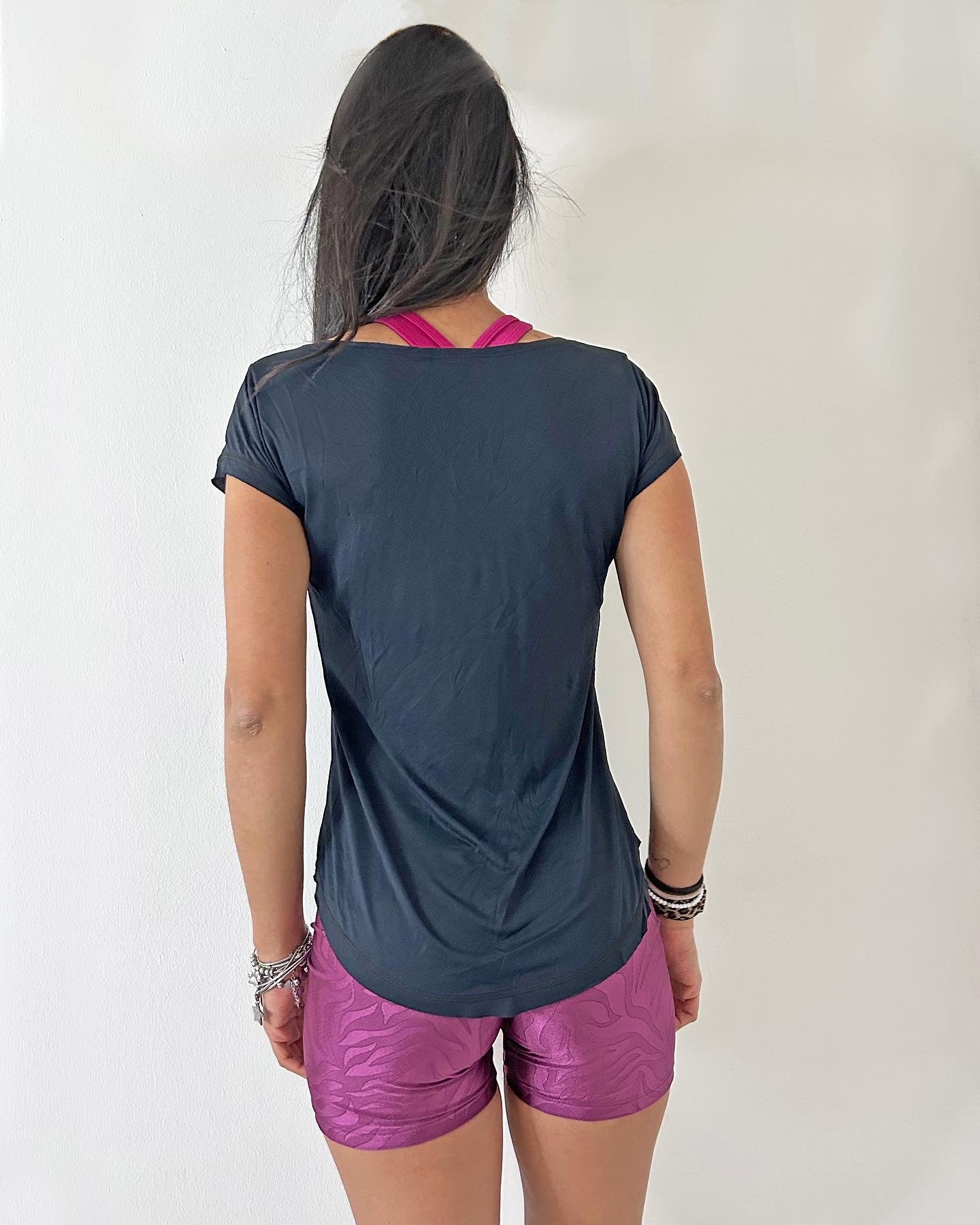 VB Nera t-shirt sportiva traspirante
