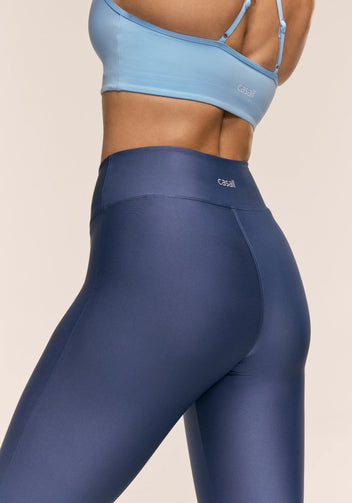 Casall Capri Slit leggings pinocchietto blu traspirante