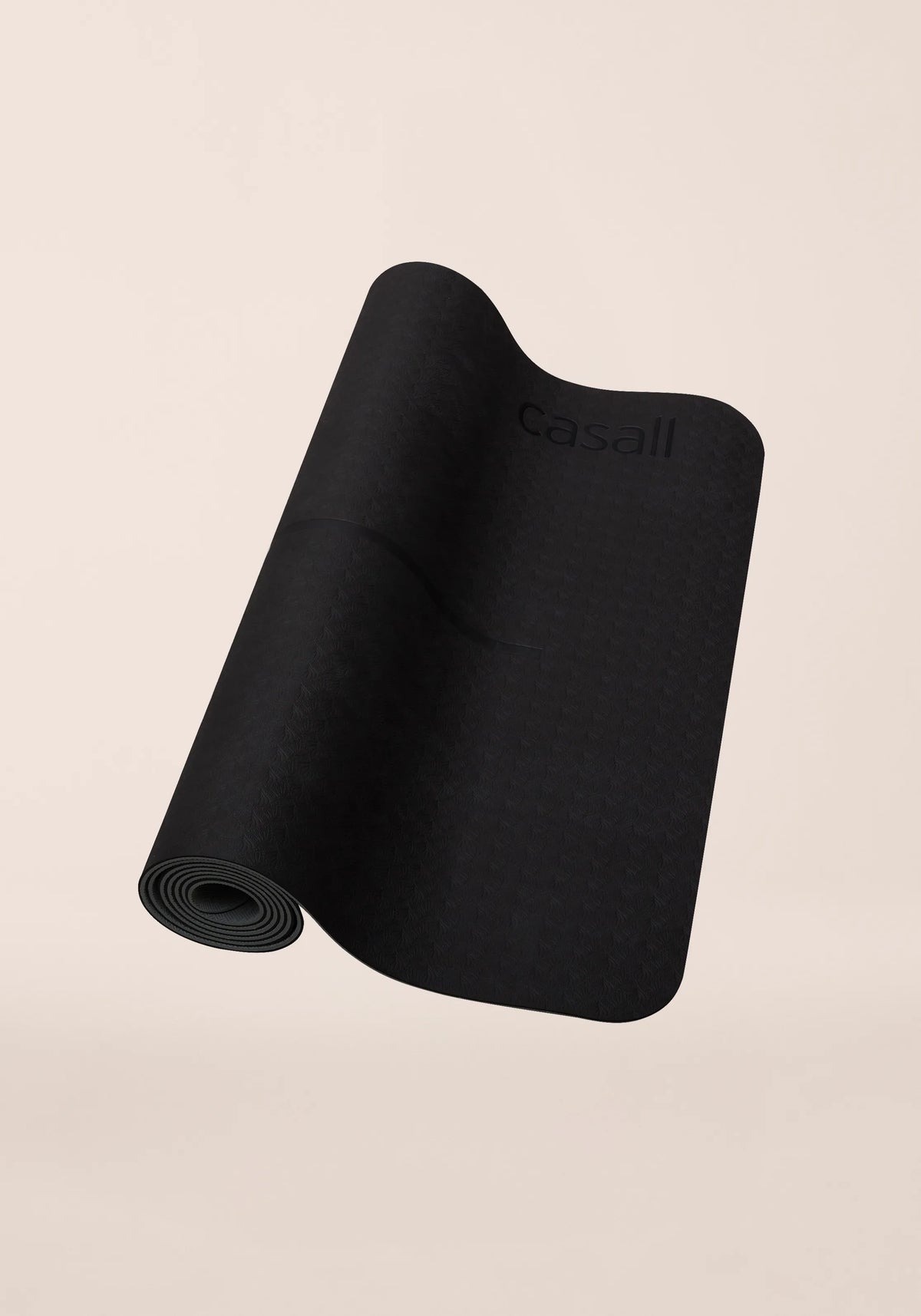 Casall Yoga Mat Position 4mm tappetino Black Grey ammortizzato