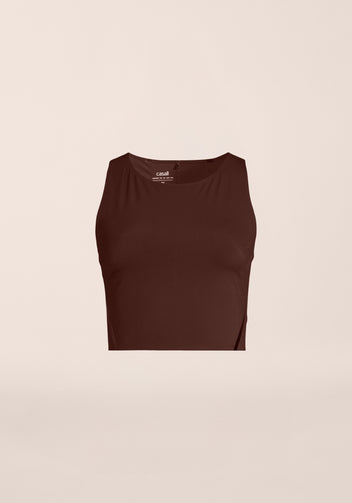 Casall Sculpture Top top Dark Brown modellante