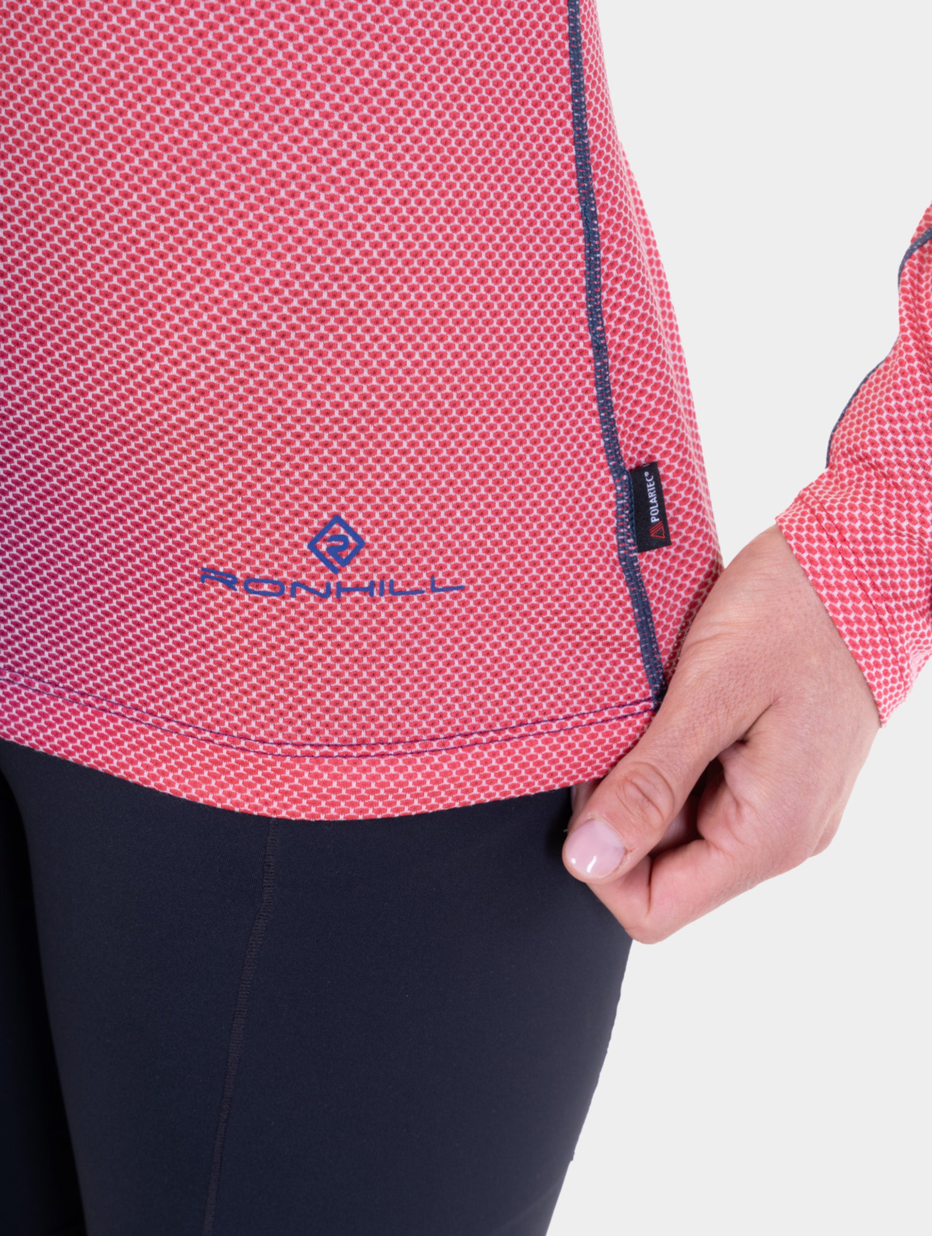 Ronhill Tech Golden Hour maglia donna Blue Violet manica lunga