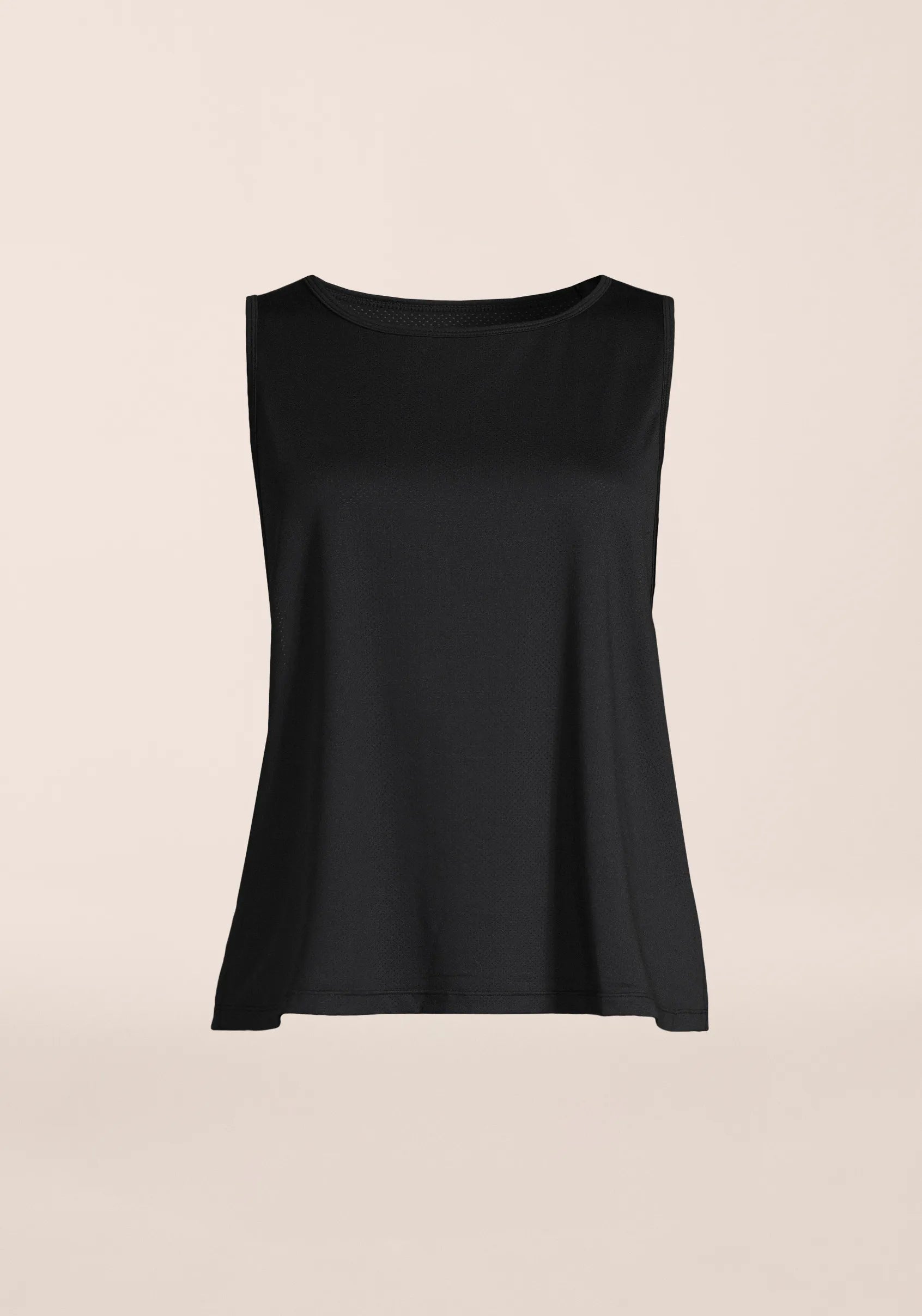 Casall Laser Mesh Flow Tank canotta nera traspirante