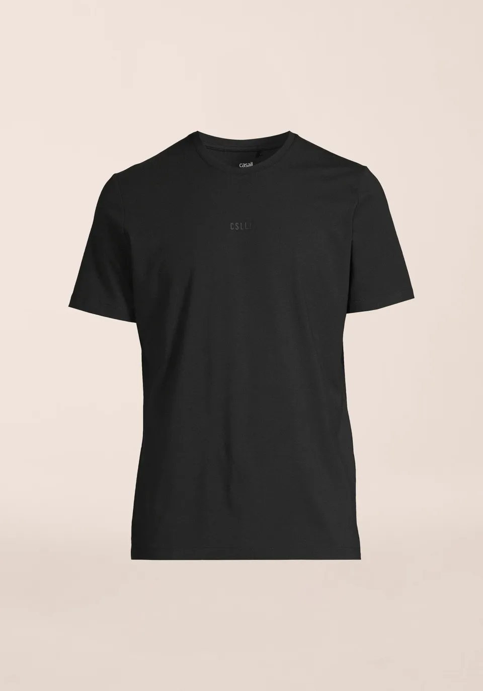 Casall Cotton Mix Tee maglietta uomo nera traspirante