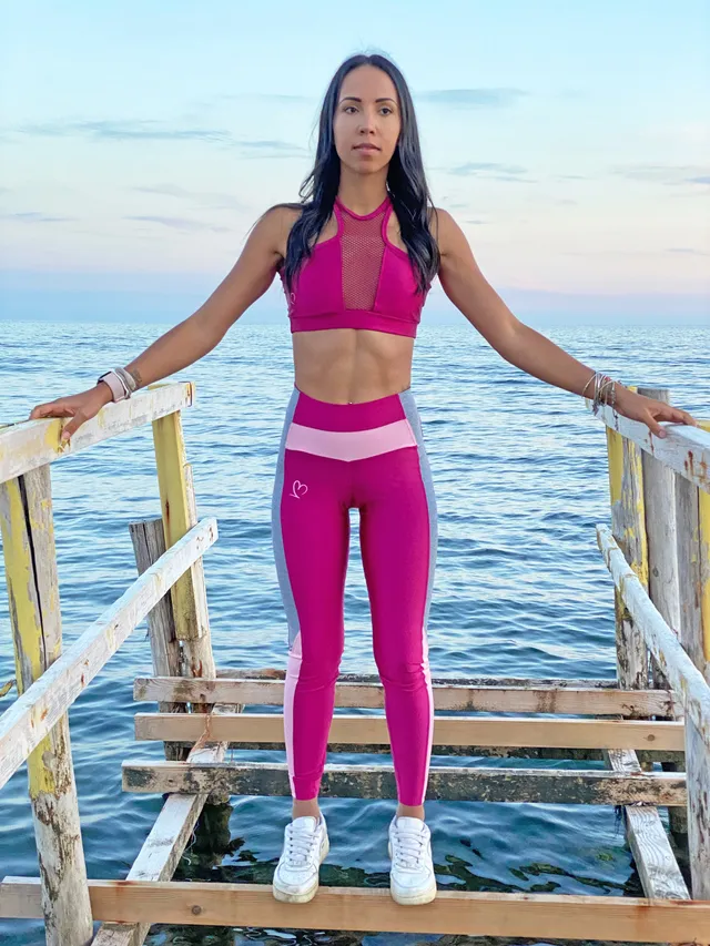 VB Legging Mix Fucsia leggings tecnico traspirante