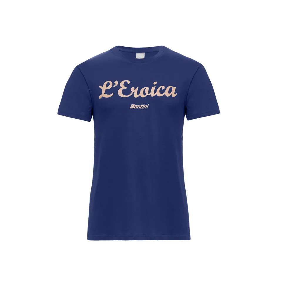 L'Eroica T-Shirt Cotone Blu 100% Cotone