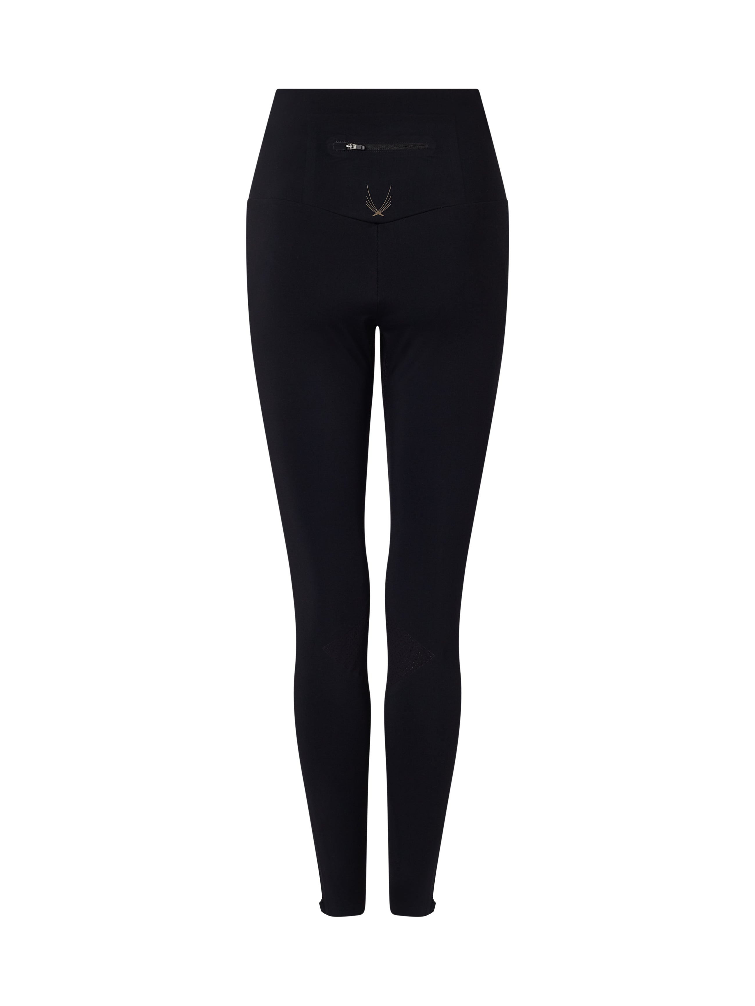 Lucas Hugh Torque leggings neri compressivi con zip