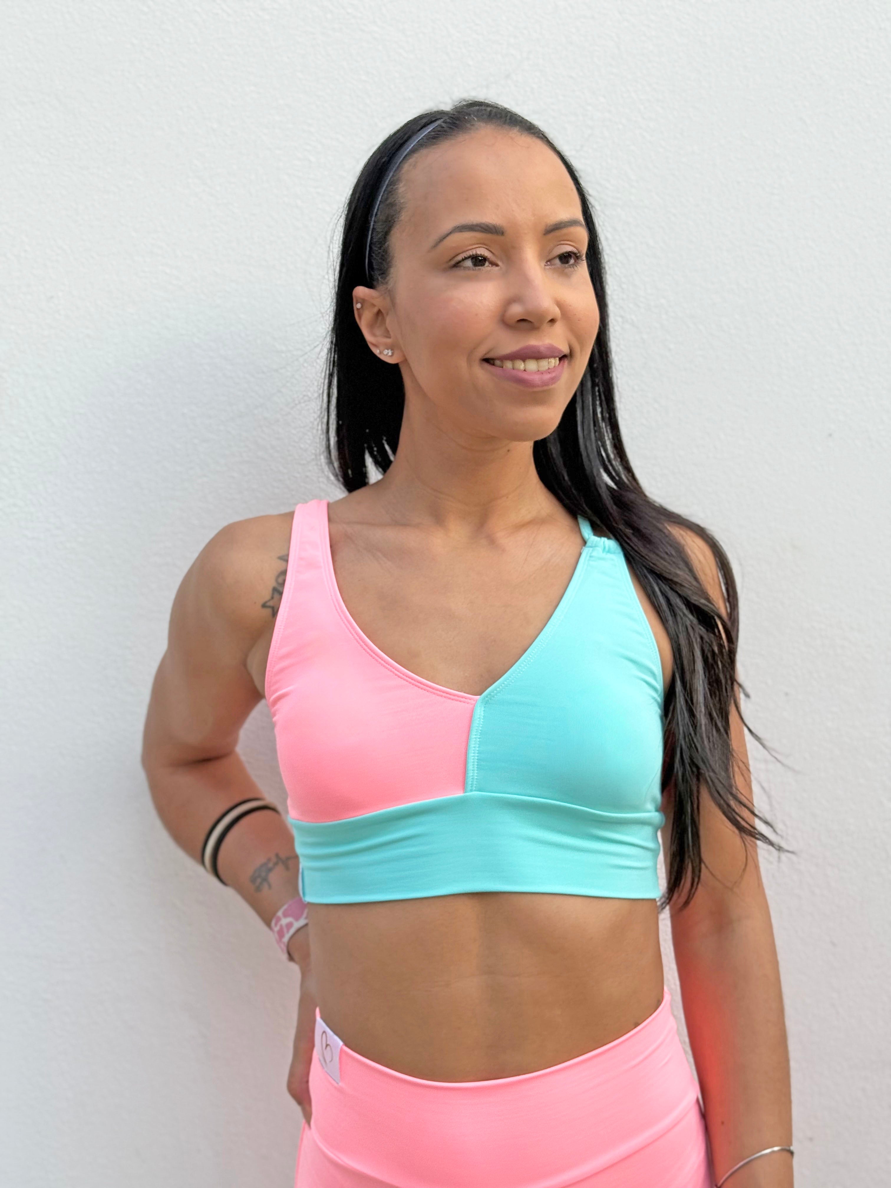 VB Pink top sportivo traspirante