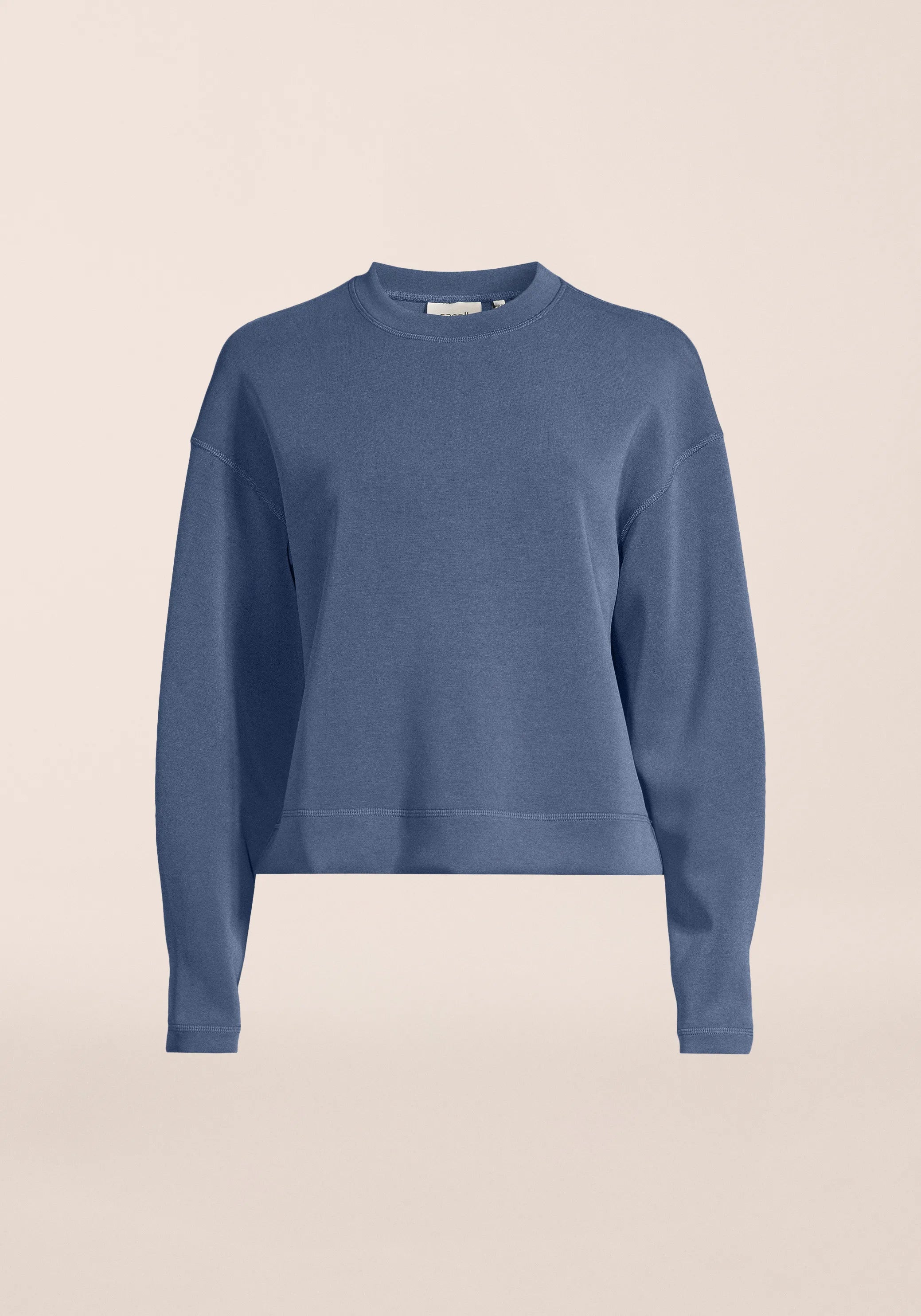 Casall Peachy Crew Neck felpa blu shadow morbida
