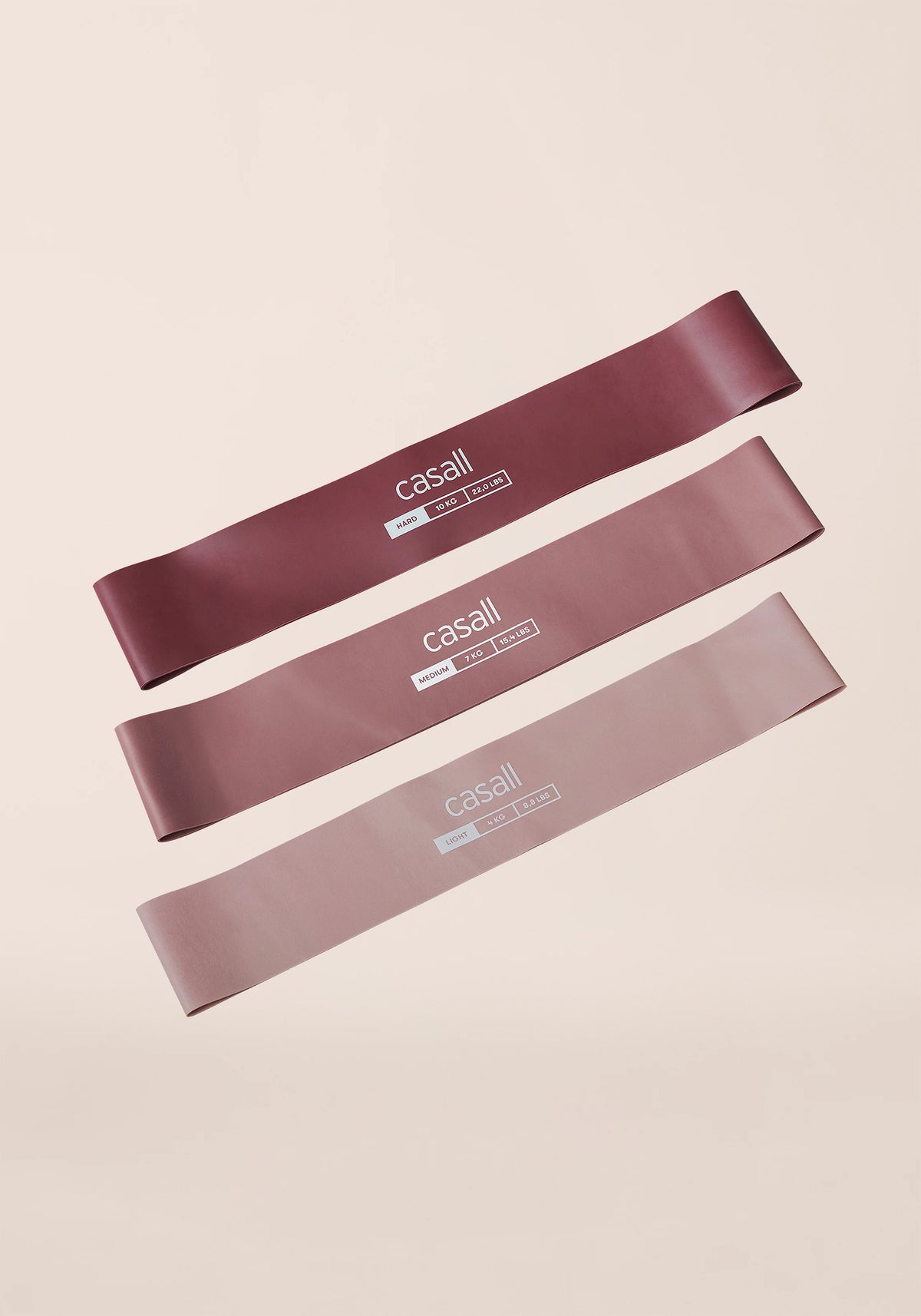 Casall Rubber Bands 3pack elastici rosa 3 pezzi