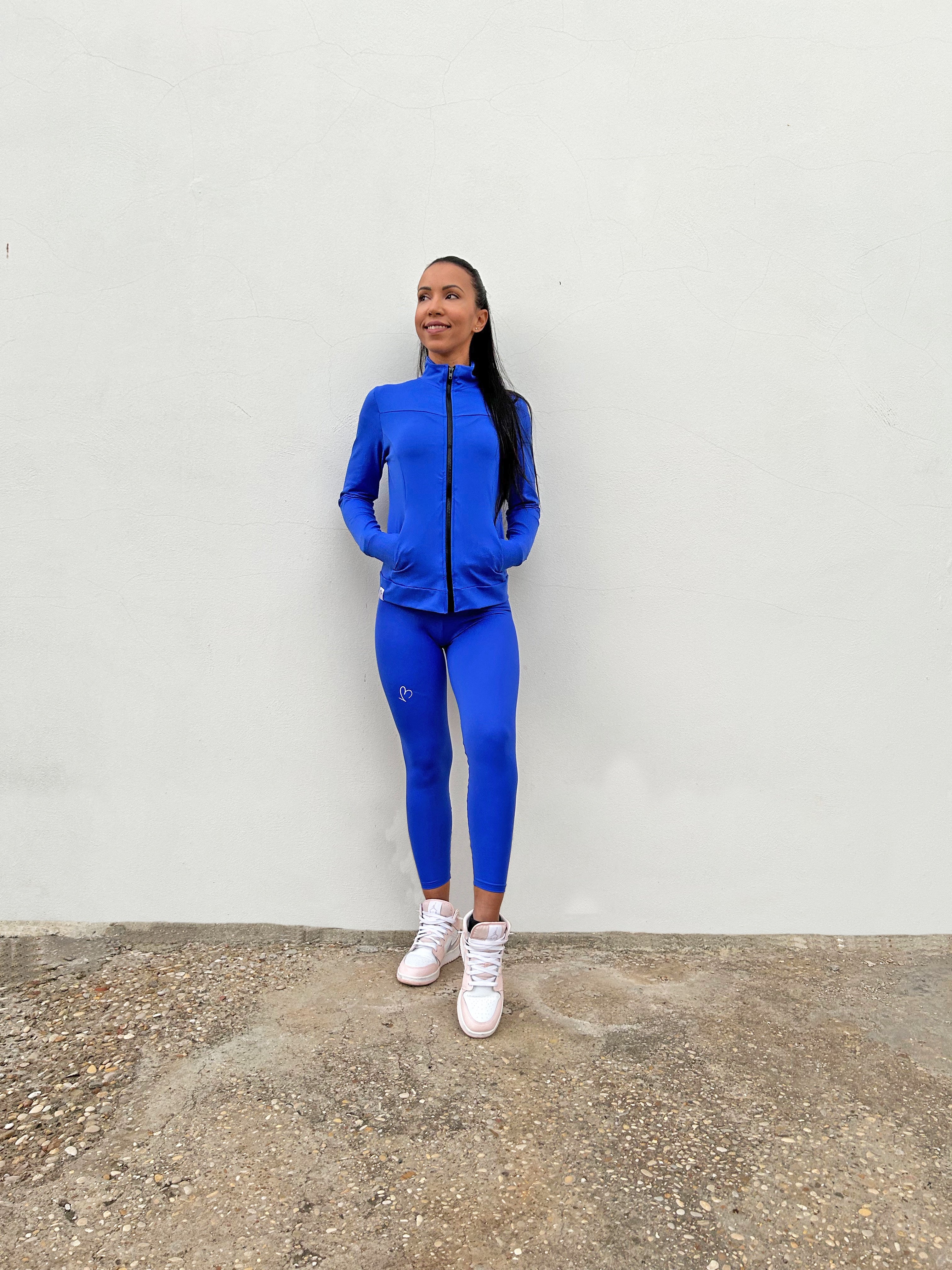 VB Bluette felpa sportiva collo alto con zip