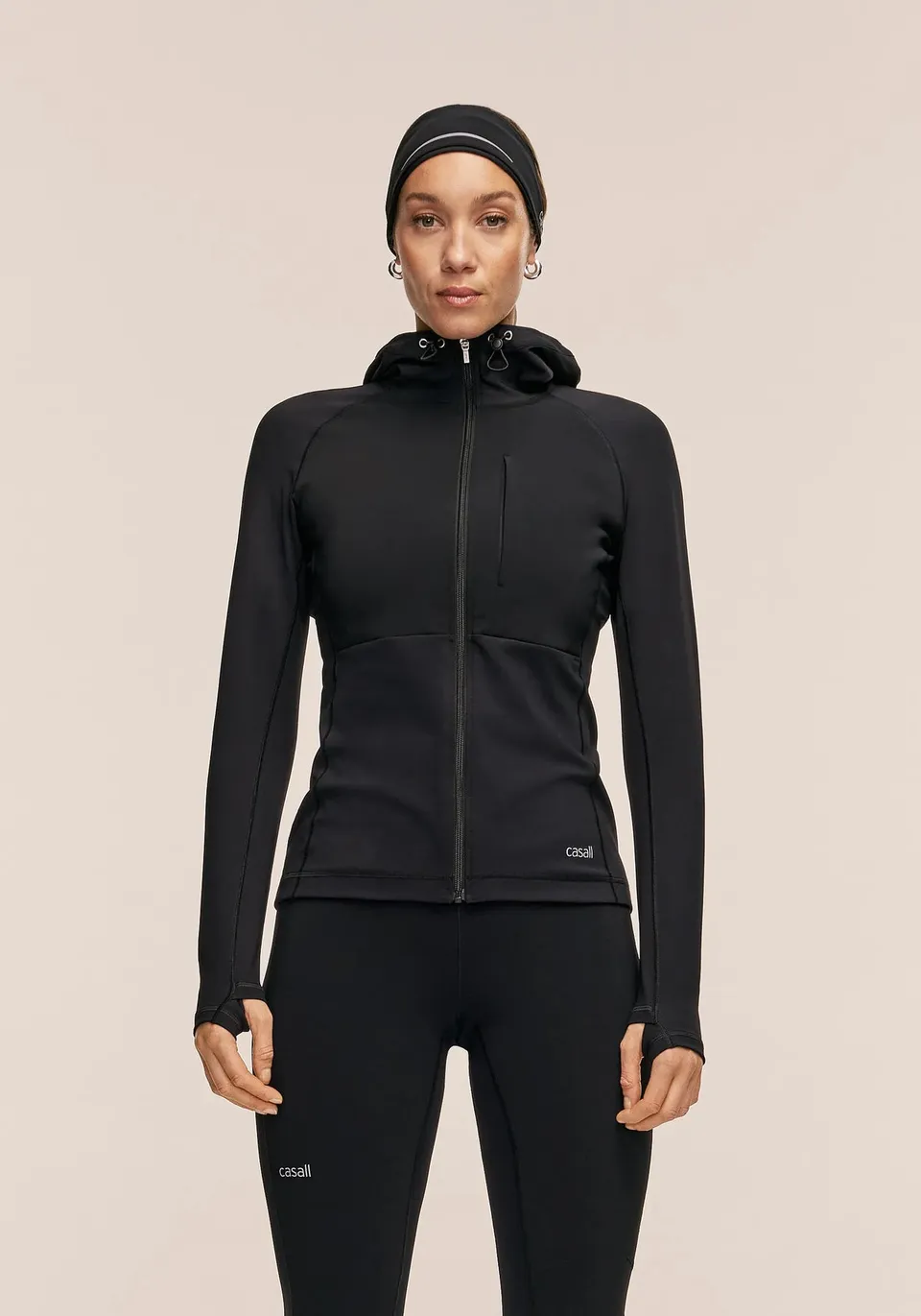 Casall Windtherm Running Jacket giacca running nera antivento