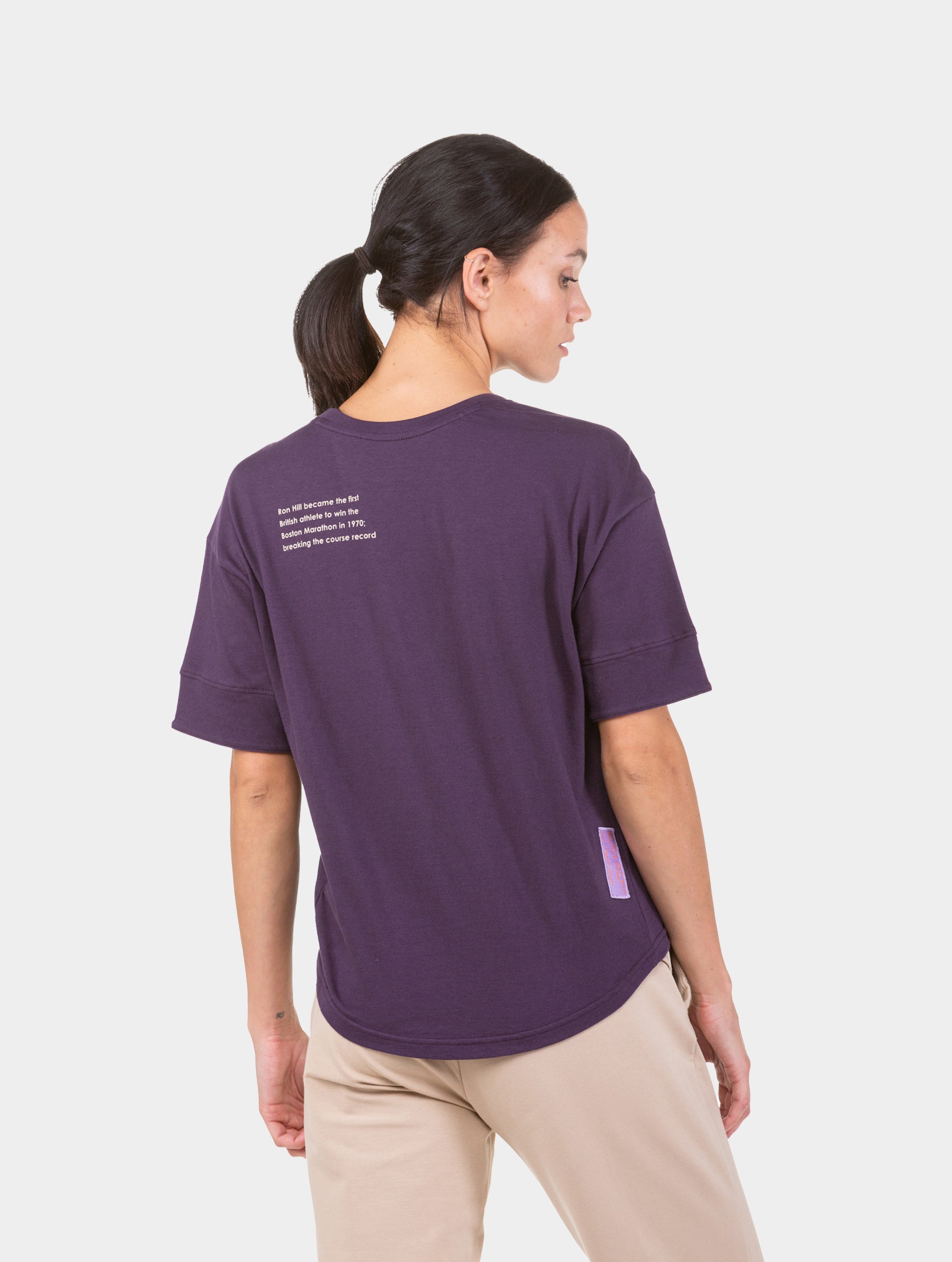 Ronhill Life Seventies S/S Tee t-shirt viola tempo libero