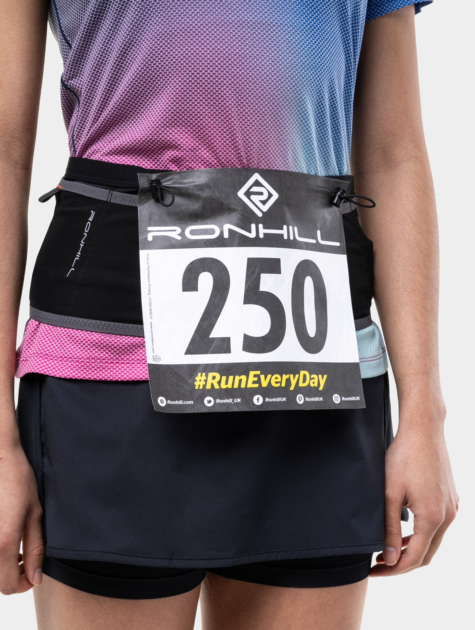 Ronhill Speed 360 cintura running porta borraccia nera