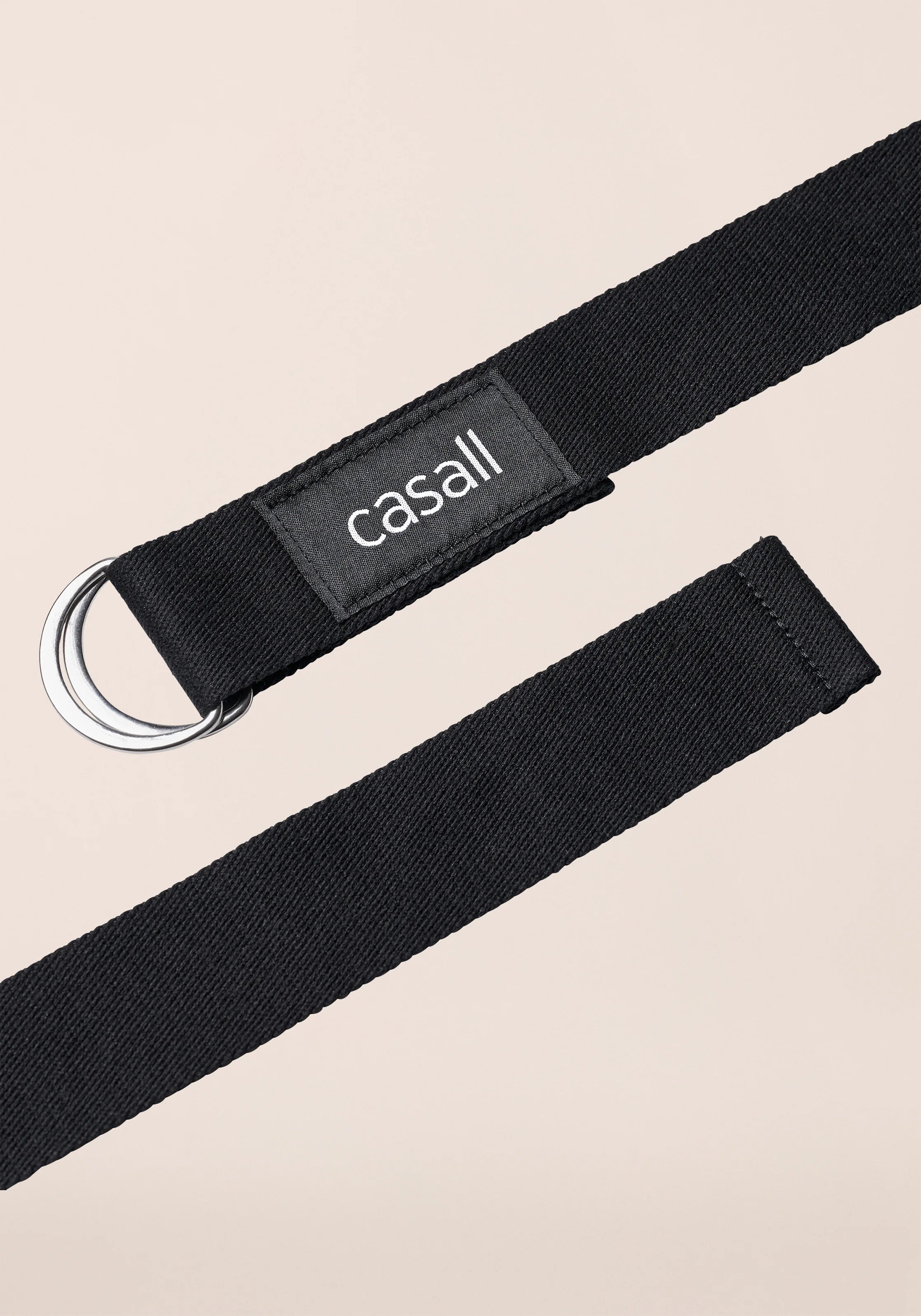 Casall Alignment Yoga Strap cintura yoga nera cotone bio