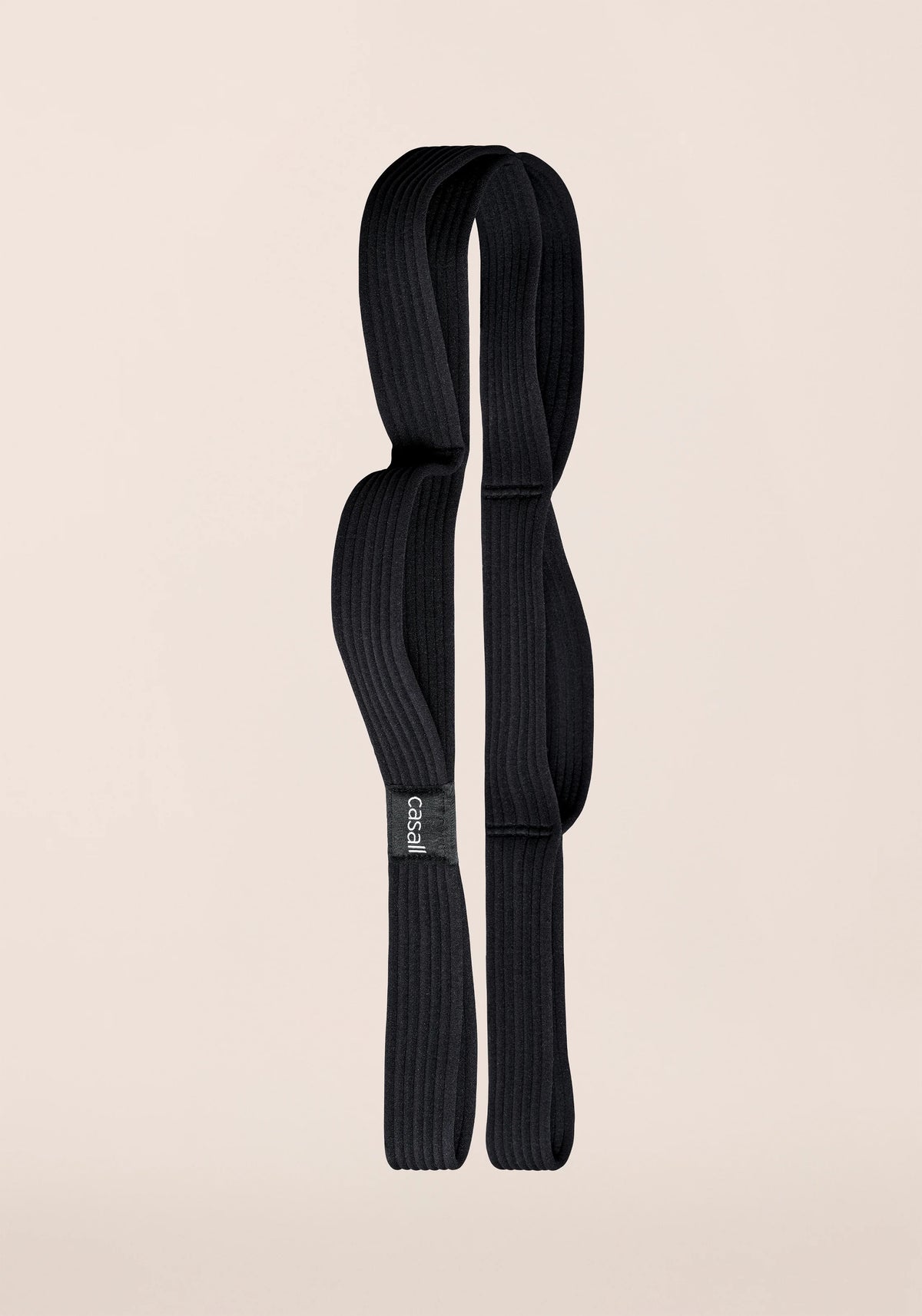 Casall Stretchy Cinghia Yoga Nera elastica con cappi