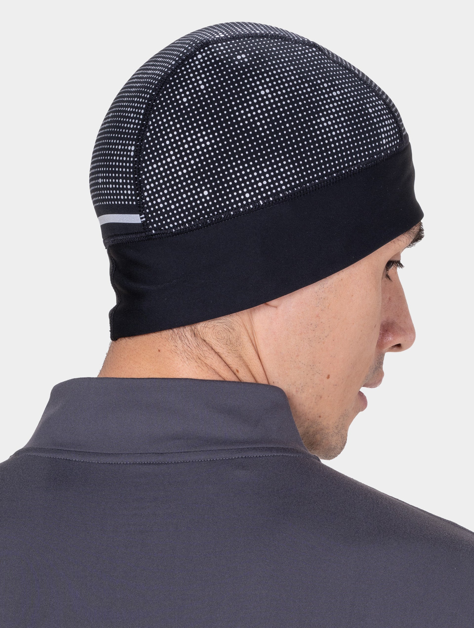Ronhill Reflect Beanie berretto running nero riflettente