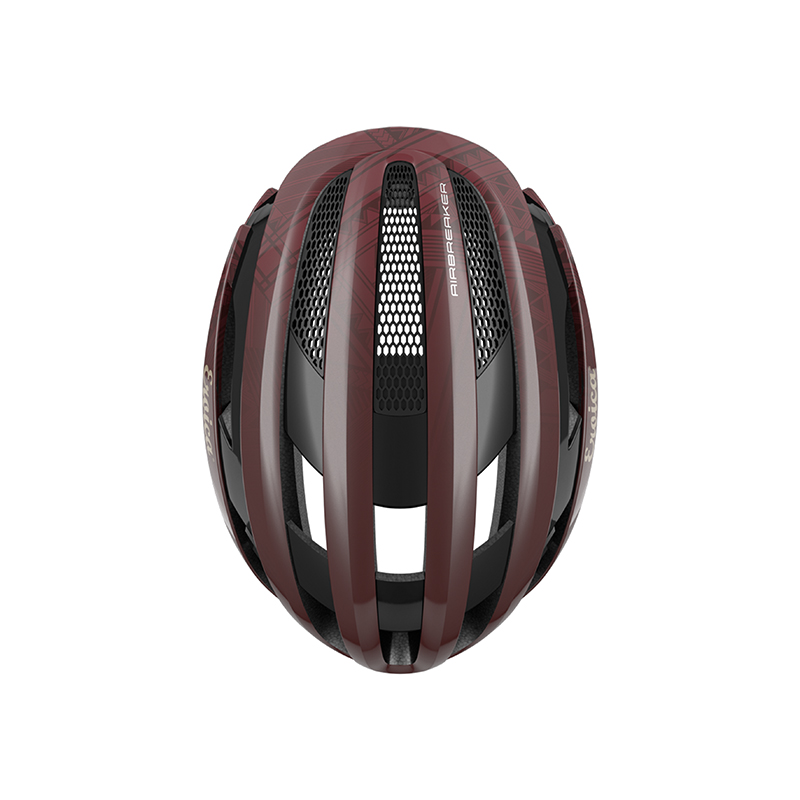 ABUS Airbreaker casco bici Chianti Red aerodinamico