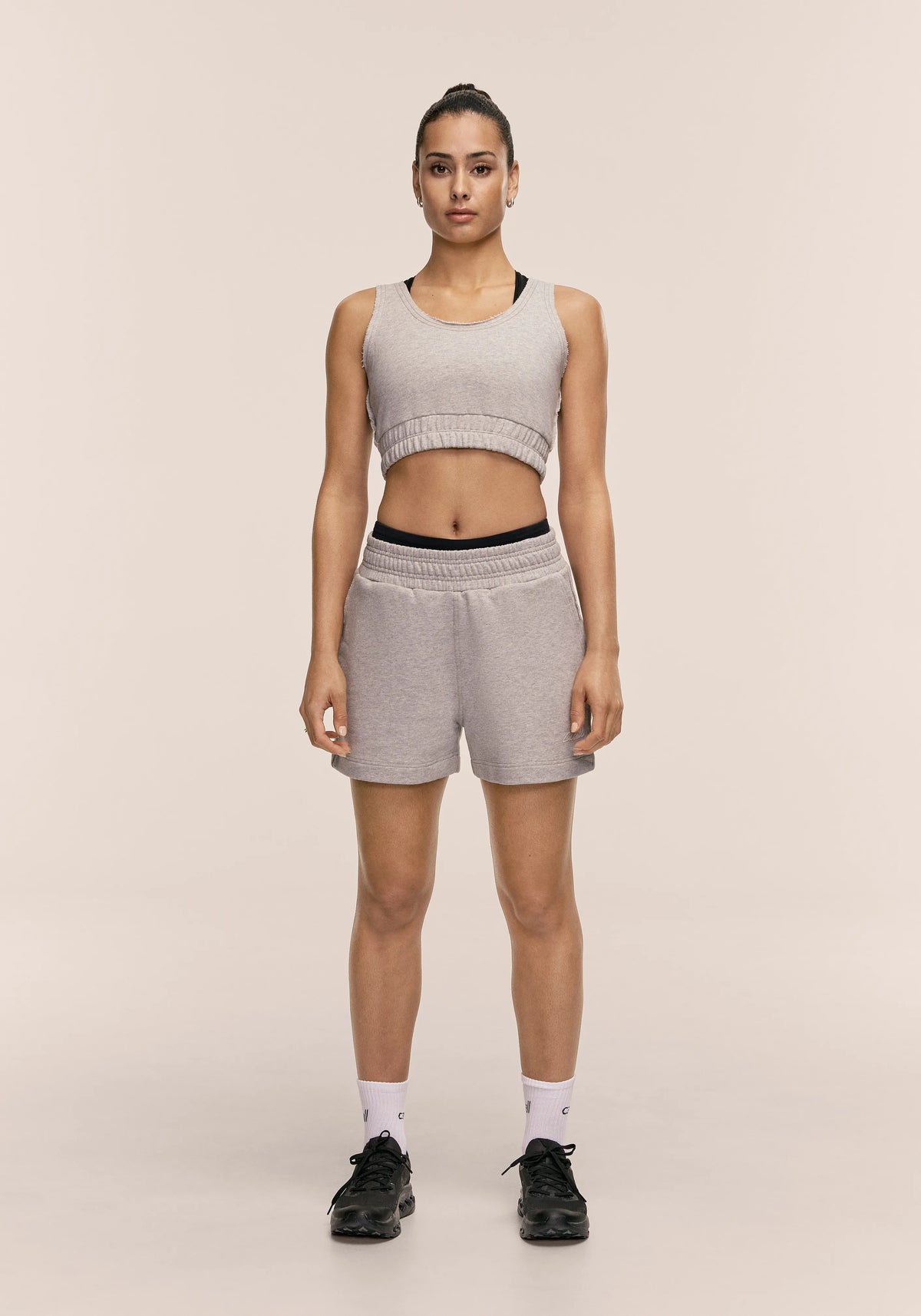 Casall Reversed Seam Terry Relaxed shorts grigio cotone bio