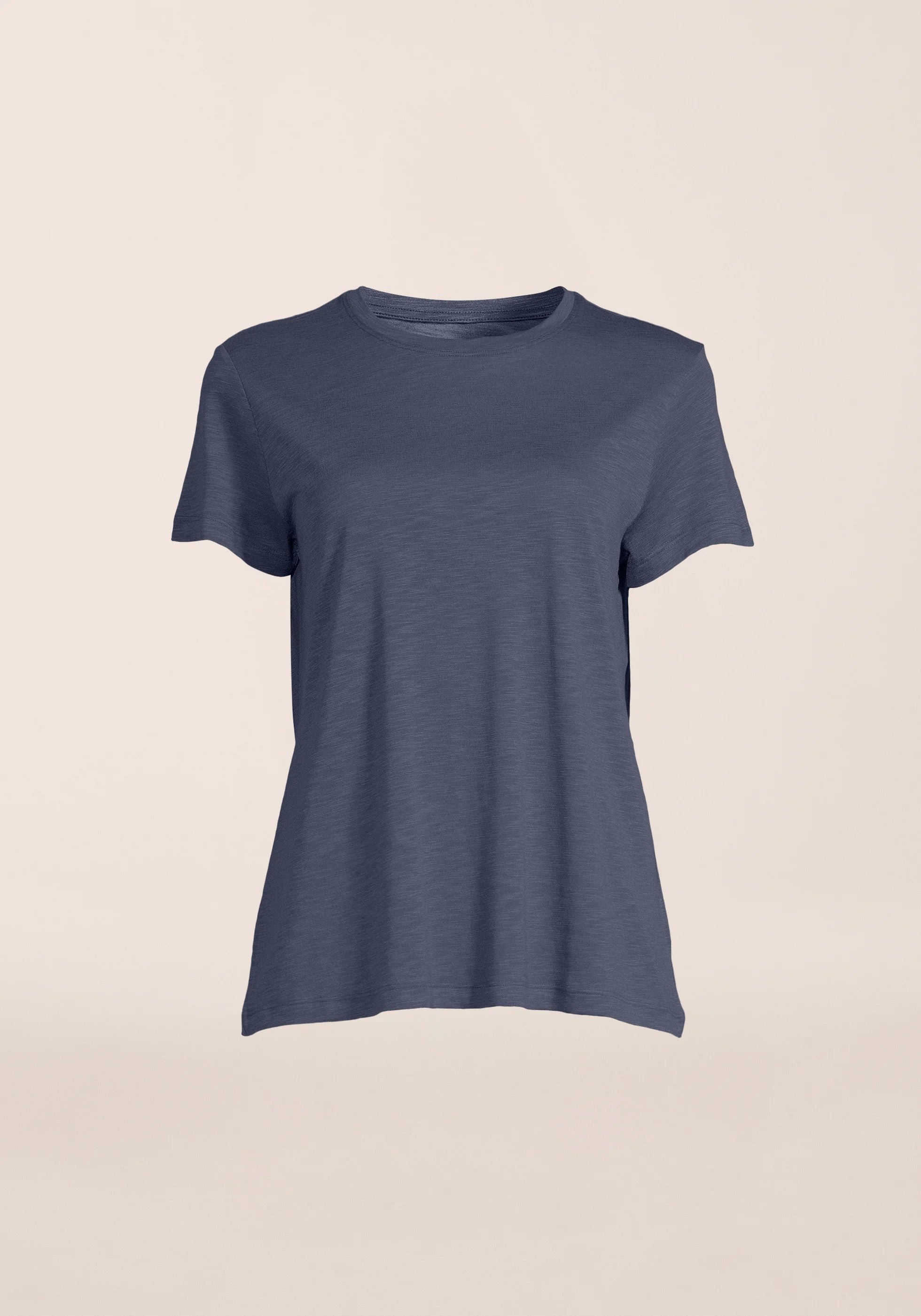 Casall Soft Texture Tee maglietta blu Tencel vestibilita regolare