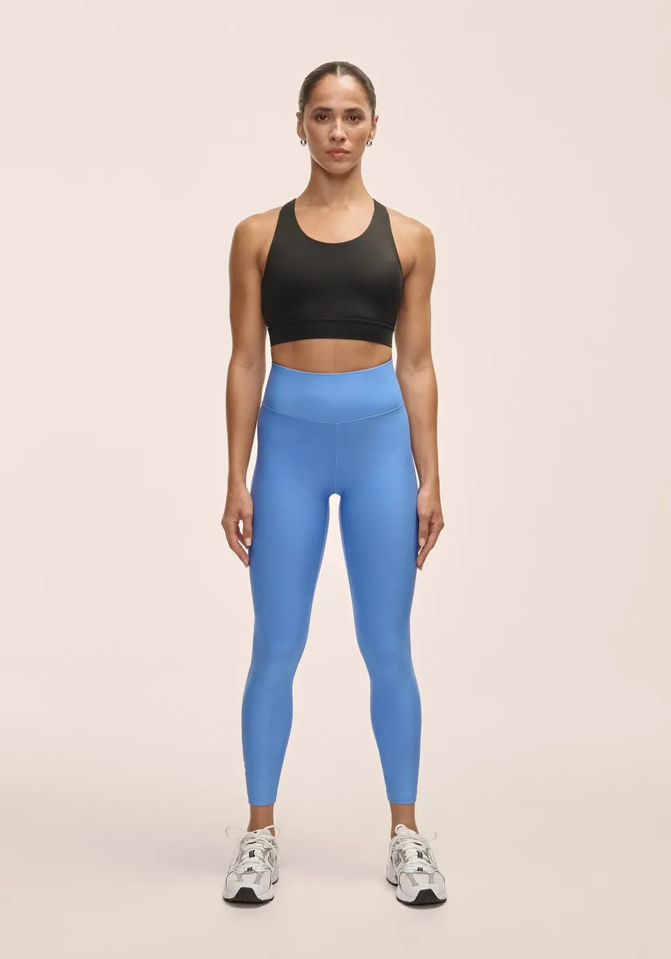Casall Graphic High Waist leggings Riviera Blue vita alta