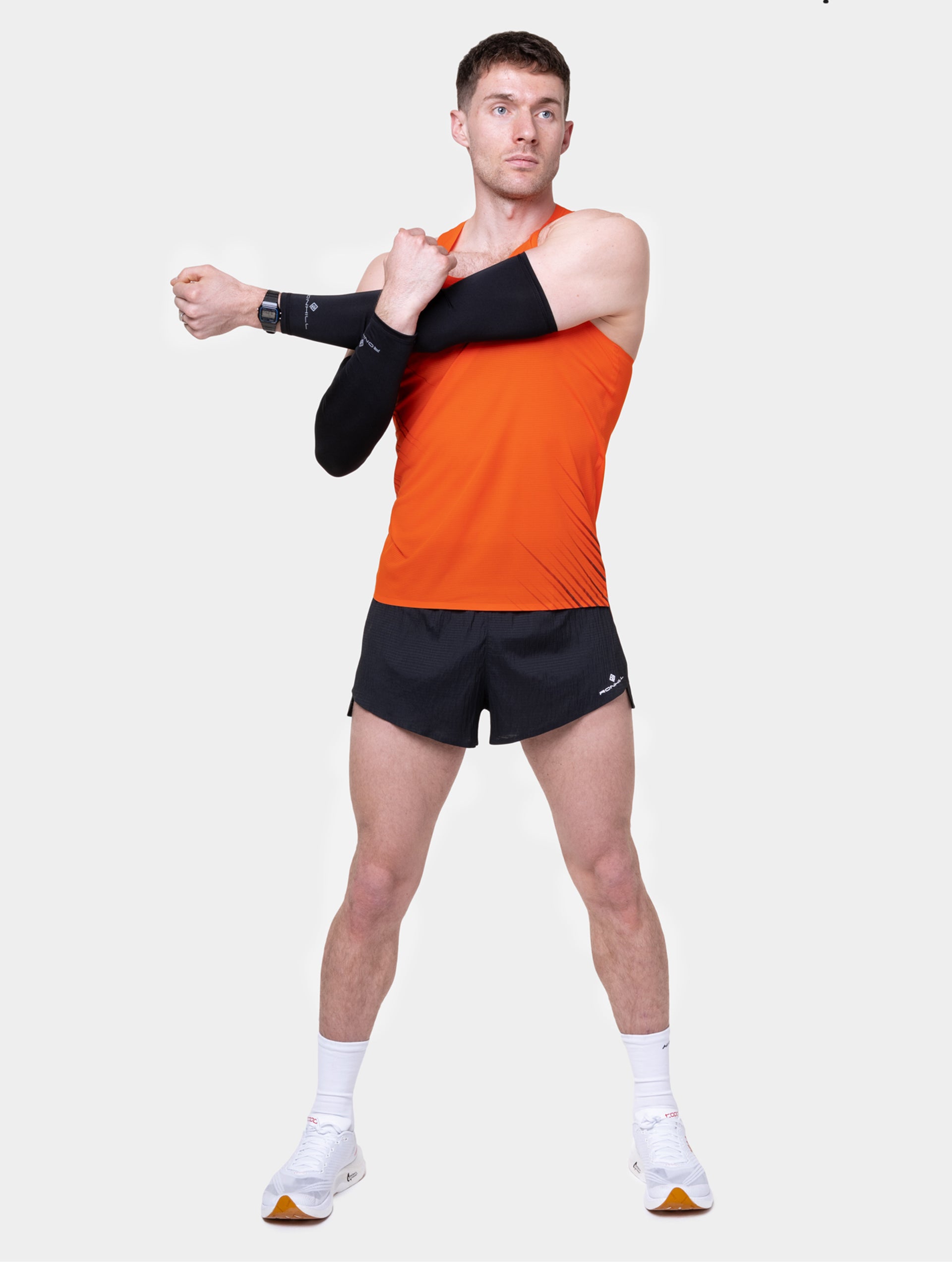 Ronhill Tech Race canotta running uomo rosso/nero traspirante