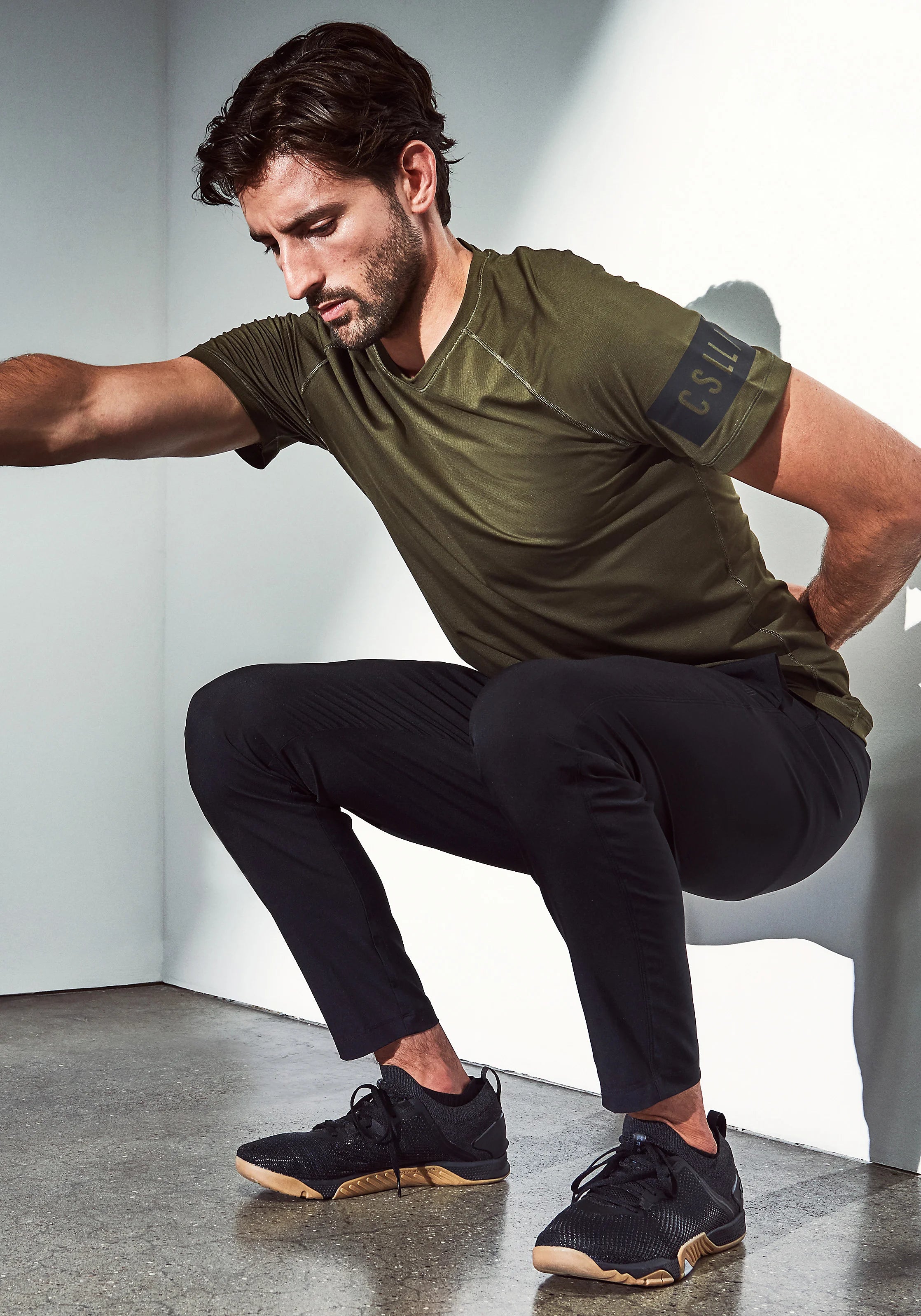 Casall M Slim Woven Pants pantaloni neri slim fit