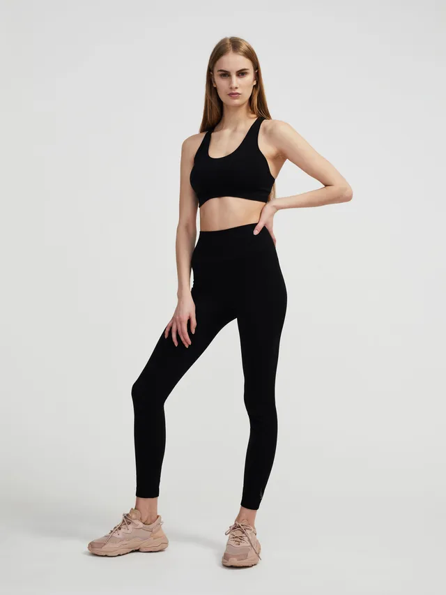 Lucas Hugh Technical Knit reggiseno sportivo nero traspirante